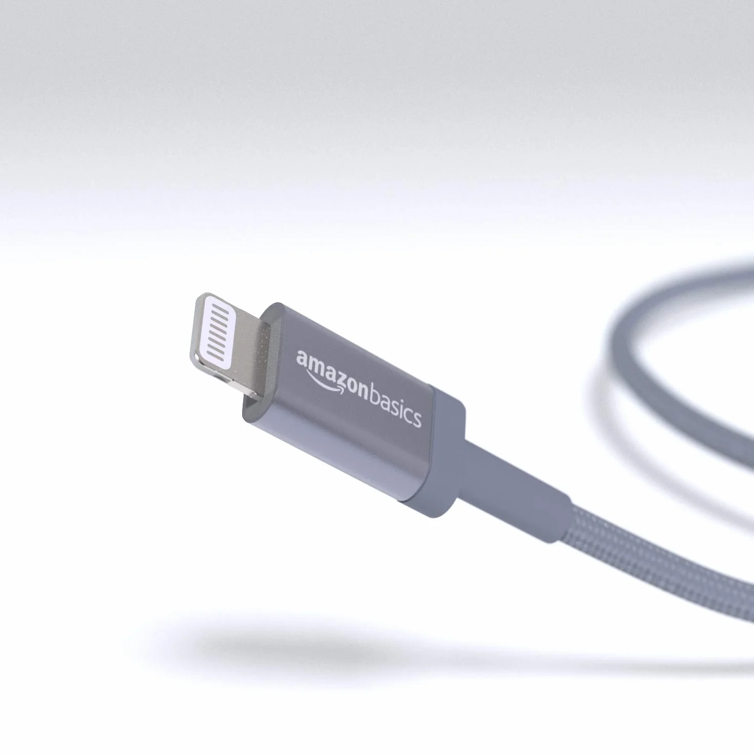 Amazon Basics Câble USB-C vers Lightning en nylon tressé MFi 1.8 m gris foncé pour iPhone 13/12/11/X/XS/XR/8