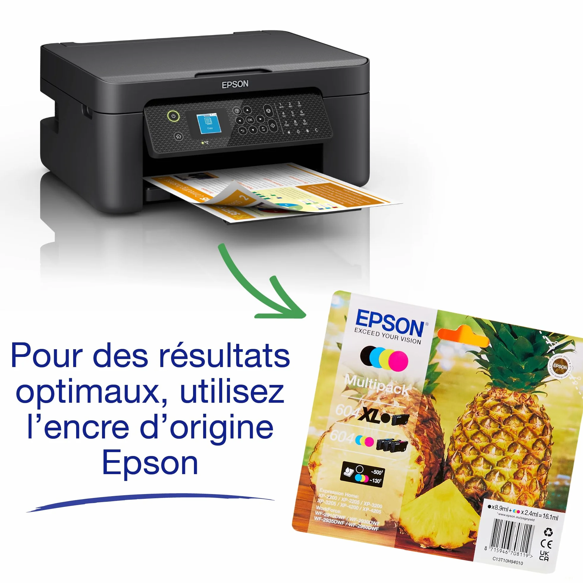 Epson WF-2910DWF Couleur MF Encre