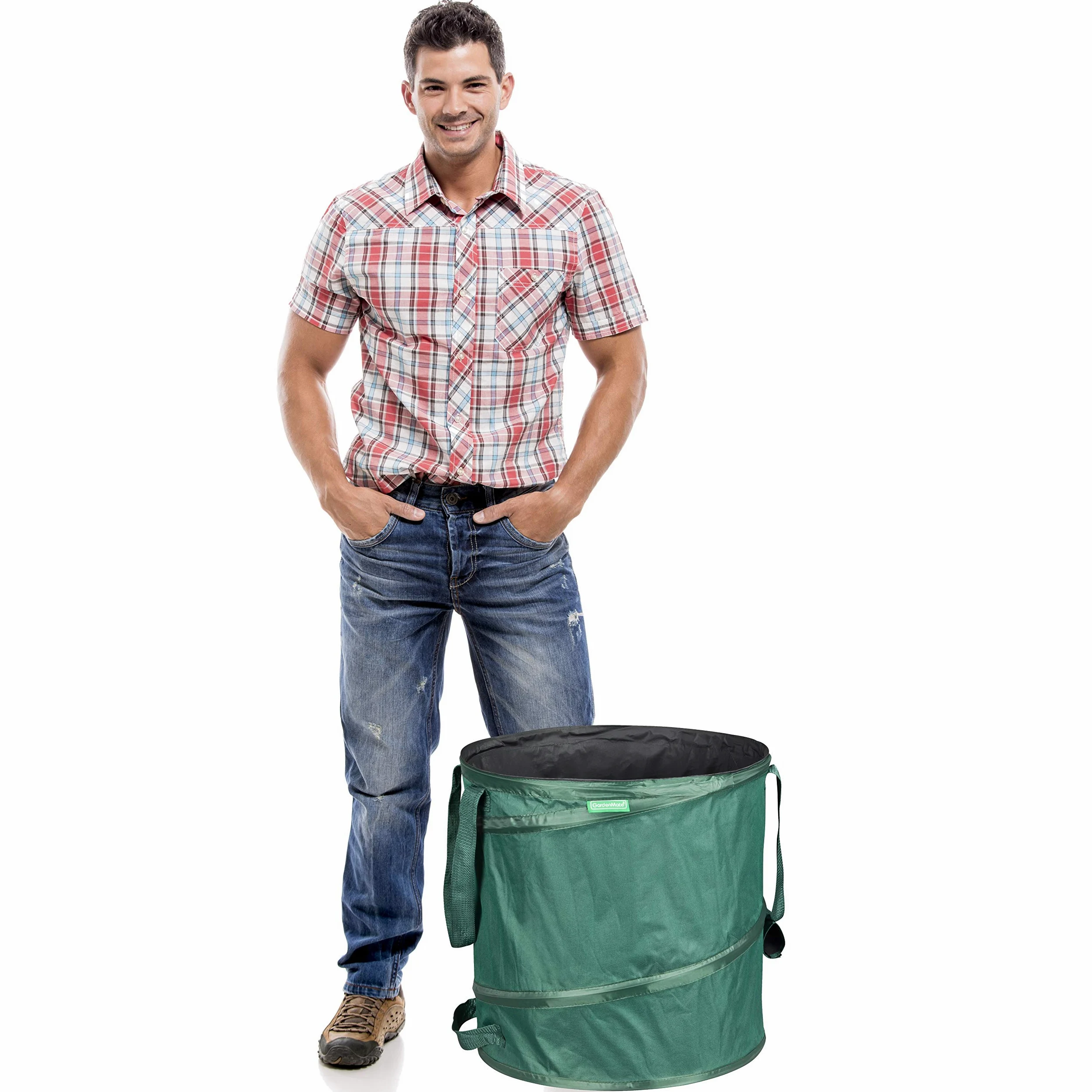GardenMate 3x Sacs de jardin pop-up 85L en polyester oxford indéchirable 600D