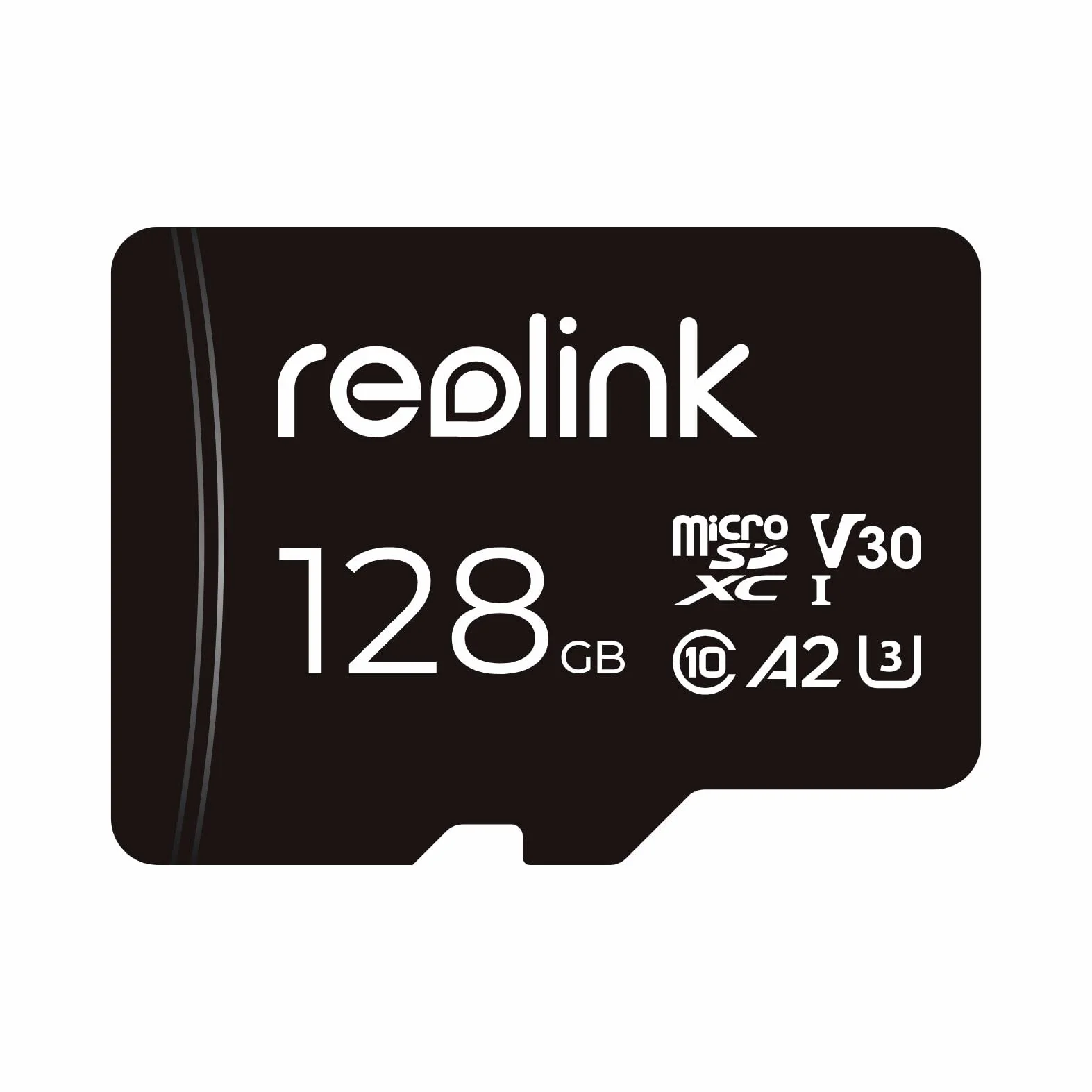 Reolink Carte Mémoire 128Go microSDXC Class 10 A2 U3 TF Compatible Caméra Surveillance