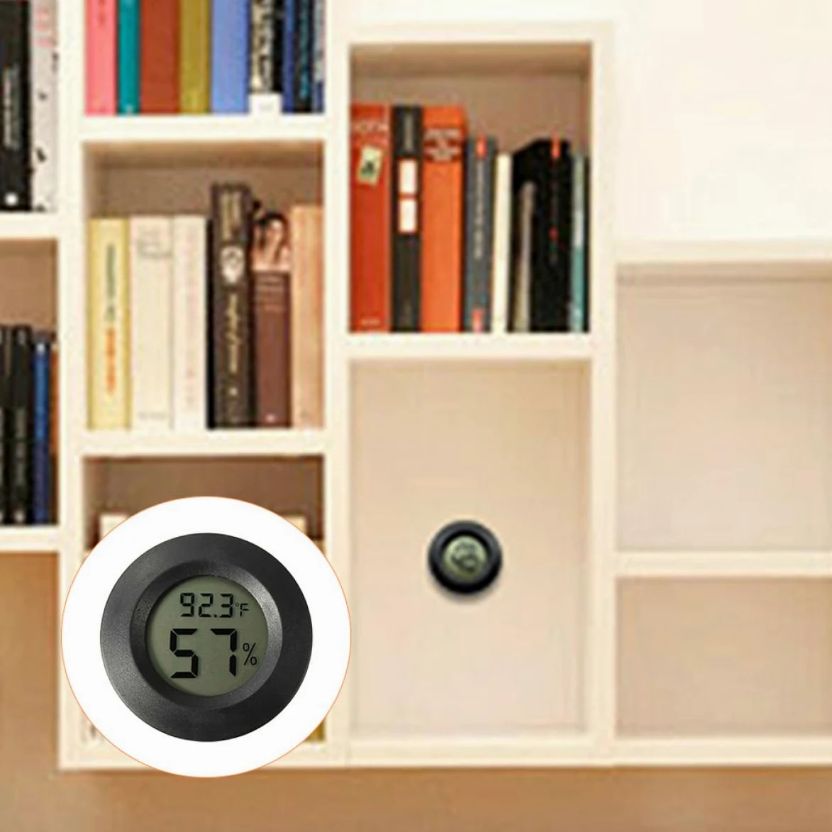 BESPORTBLE 3 Ensembles -hygromètre Rond Thermomètre De Piscine Stations Météo Thermomètre Digital Thermometre Digital Thermomètre Numérique Pour Aquarium De Reptiles Black 7 Pièces * 3