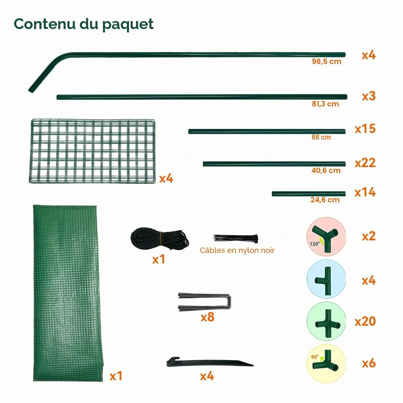 Serre de Jardin avec 6 Étagères, Serre à tomates Foilen, Couverture en renforcé PE avec Porte et fenêtres et Cadre en Acier, Vert, 143x73x195cm