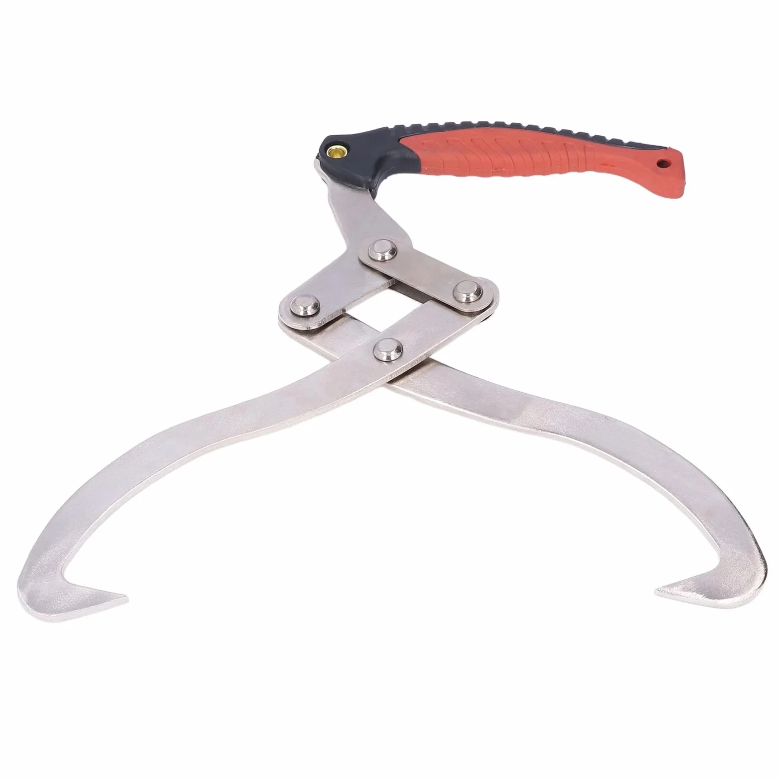 Pince à Bûches en Fer Forgé Crochet à Griffes pour Cheminée avec Poignée Ergonomique