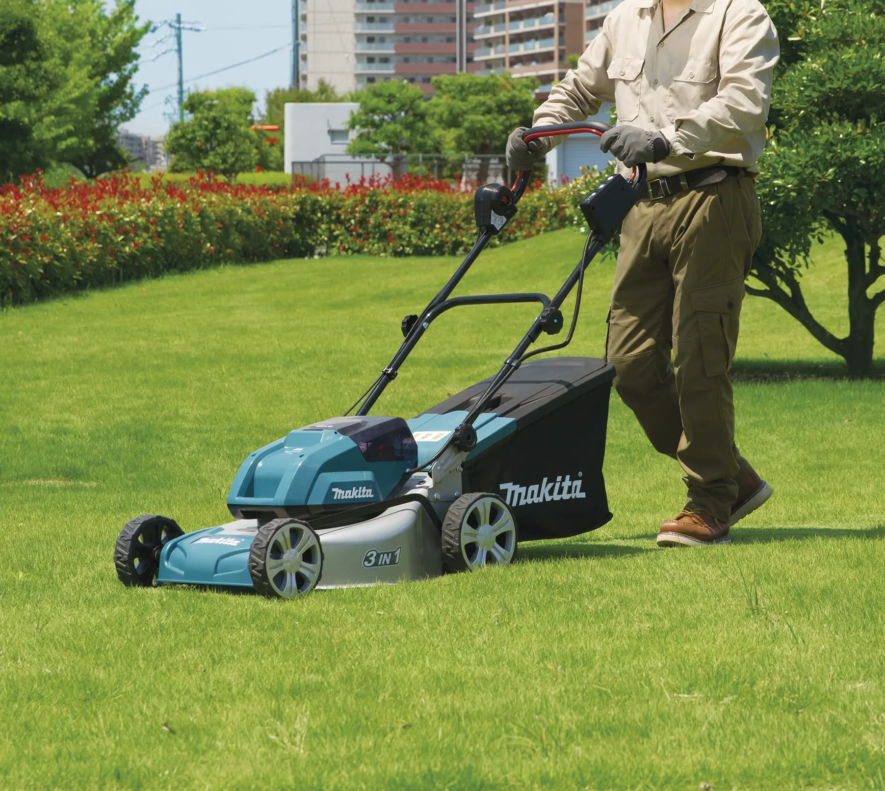 Tondeuse à gazon 36V LXT (2x5,0 Ah) largeur de coupe 46 cm - MAKITA DLM460PT2