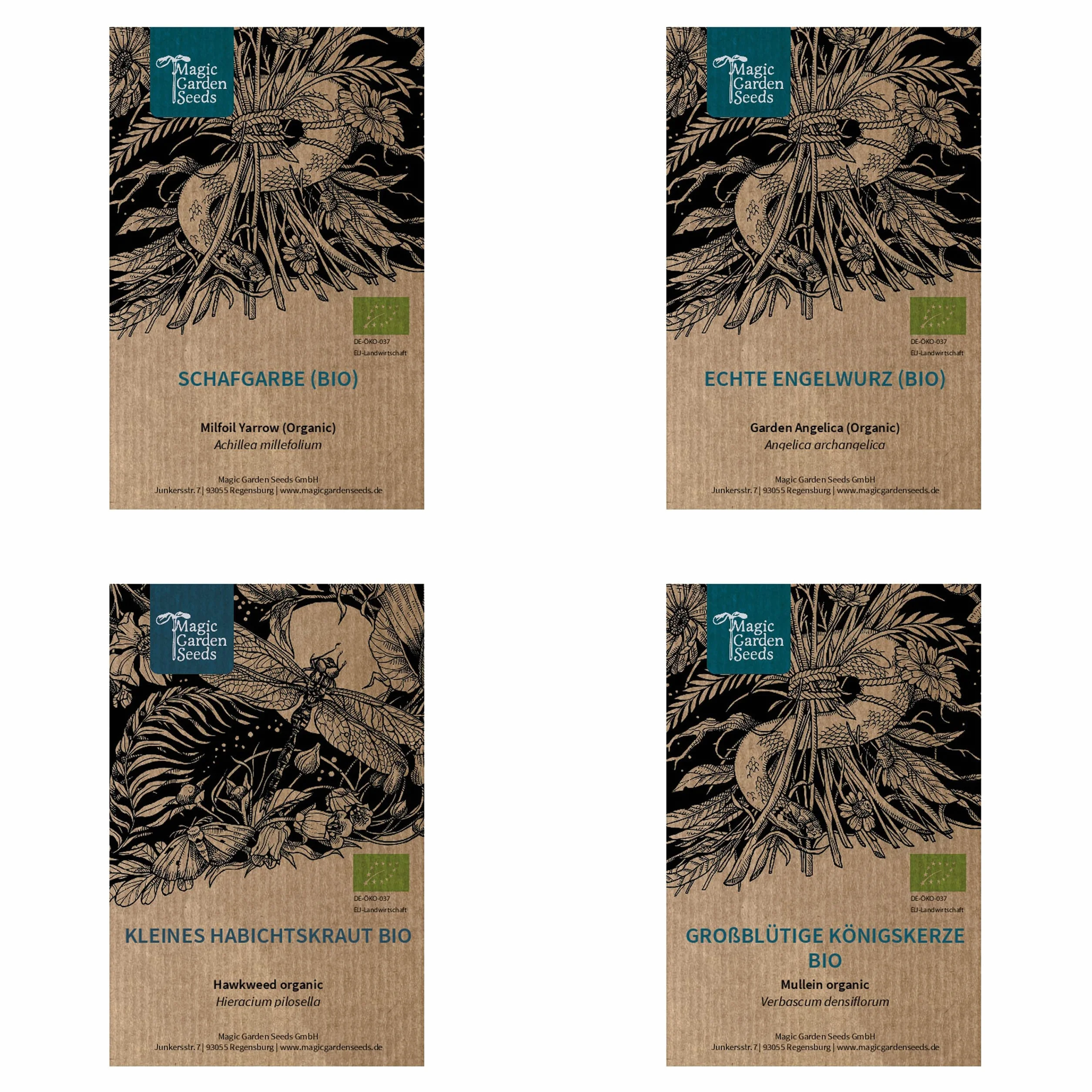 Plantes ancestrales énergétiques et protectrices bio - kit de semences 4 variétés magiques