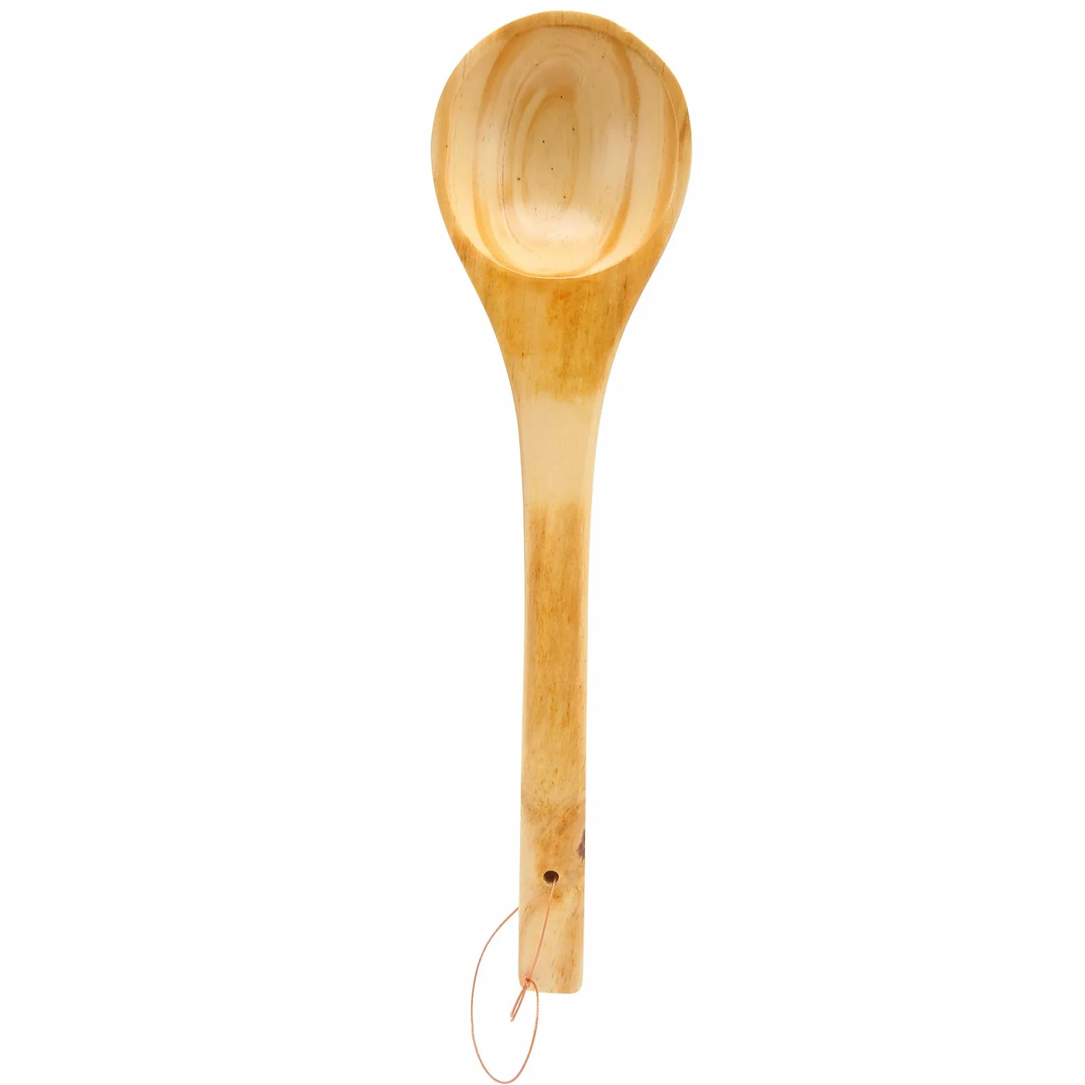 Louche de Sauna 39×10cm Bois Grande Capacité Long Manche pour Sauna Hammam