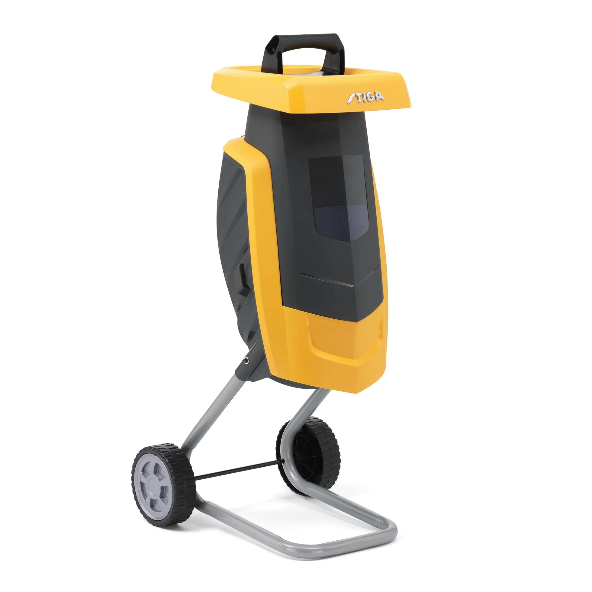 STIGA Bio Master 2200 Broyeur Électrique, 2 200 W, Sac 50 L – Disque 2 Lames Réversibles, Poussoir Inclus – pour Déchets De Jardin