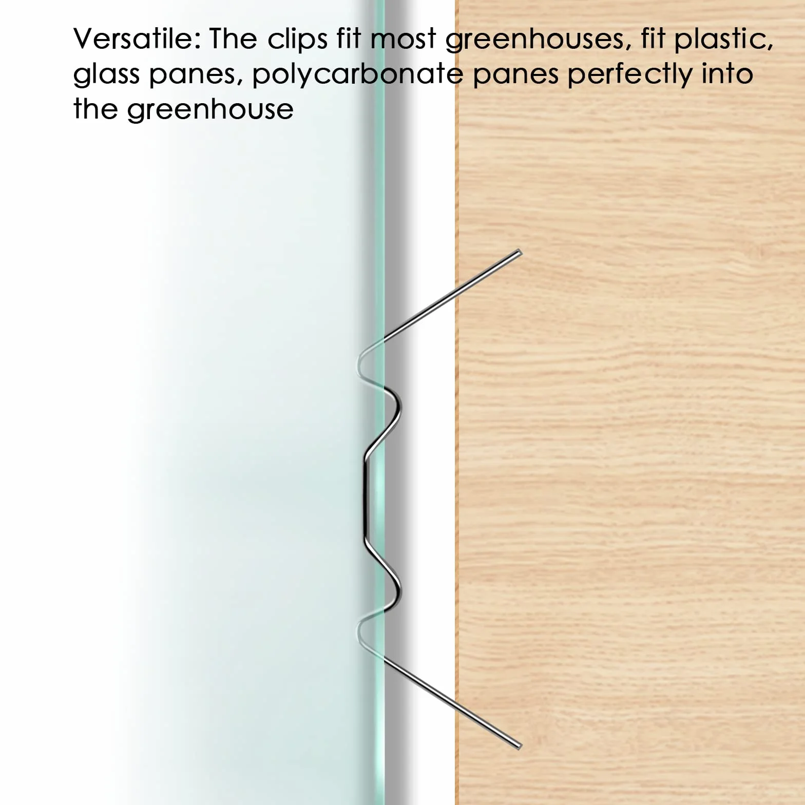 Clips de Vitrage pour Serre - Kit de Réparation 50 Pinces W et 50 Clips Z