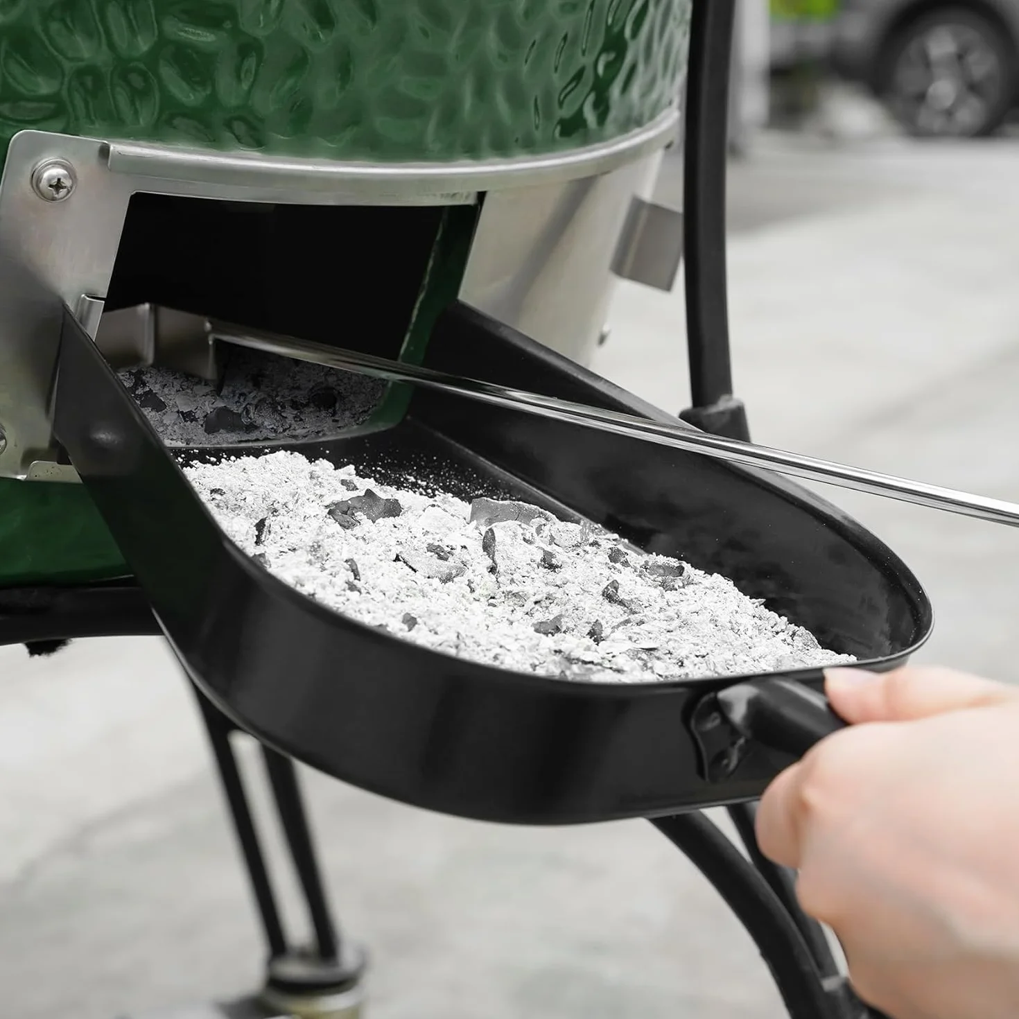 onlyfire Pelle à Charbon Barbecue, Pelle à Cendres Acier BBQ Accessoires pour Kamado Grill
