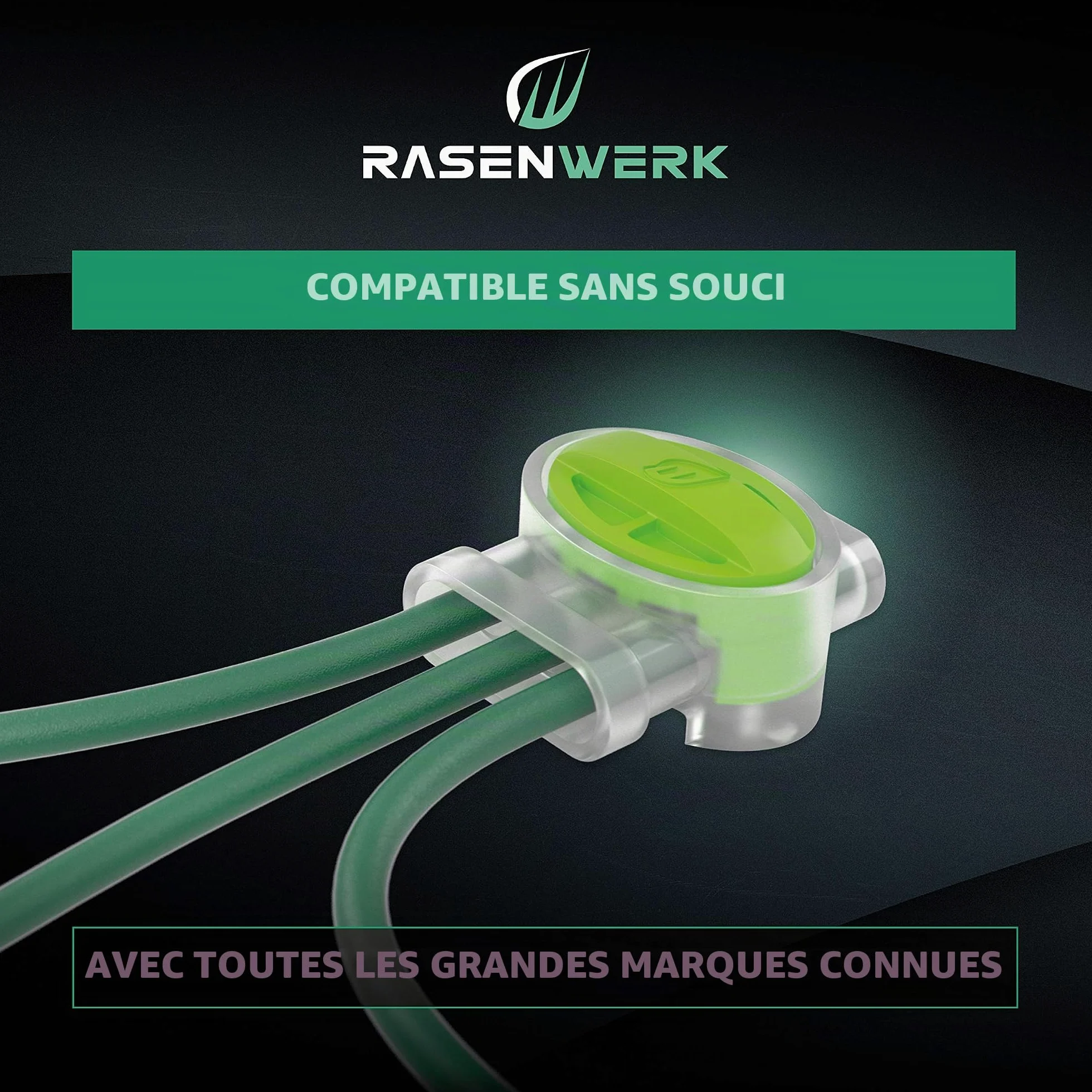 Lot de 10 connecteurs de câble pour robot tondeuse,Bornes de connexion avec remplissage en gel étanche,Compatible avec les fabricants de marques telles que Gardena, Husqvarna, Worx, Bosch