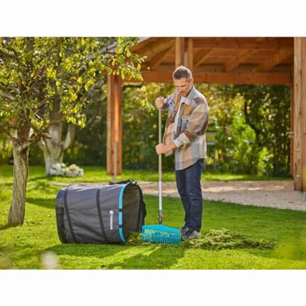 Gardena Sac à déchets de jardin PopUp taille L : sac à déchets rectangulaire, facile à utiliser et pliable, pour le jardin, capacité 220 l, pour le ramassage des déchets verts (11716-20)