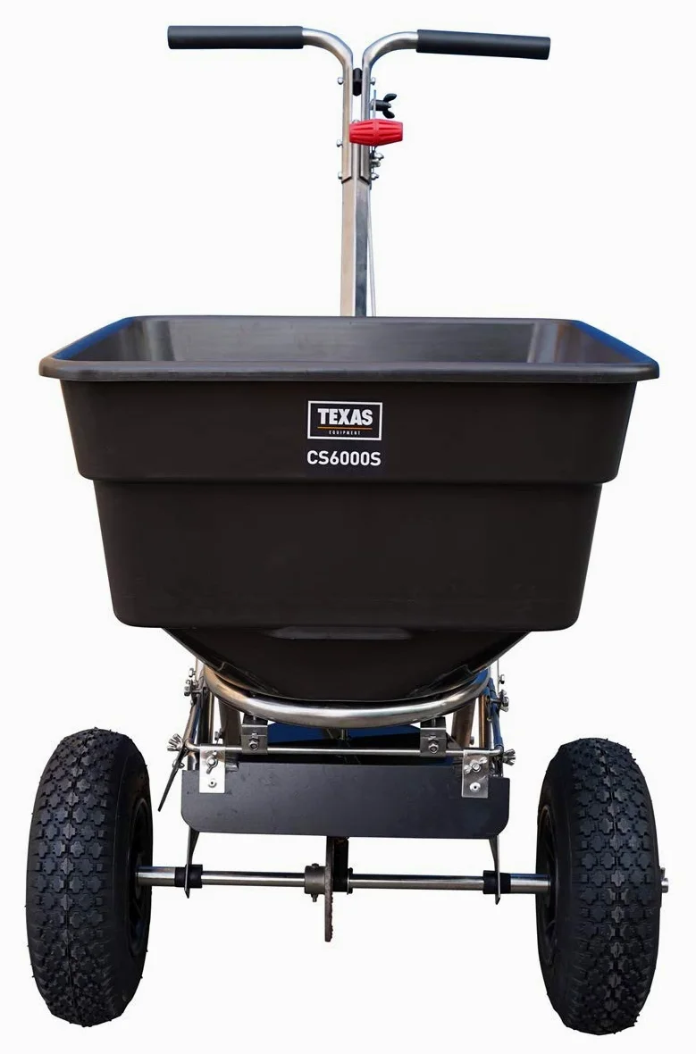 TEXAS Semoir épandeur bac 58 litres Projection 3m CS6000S