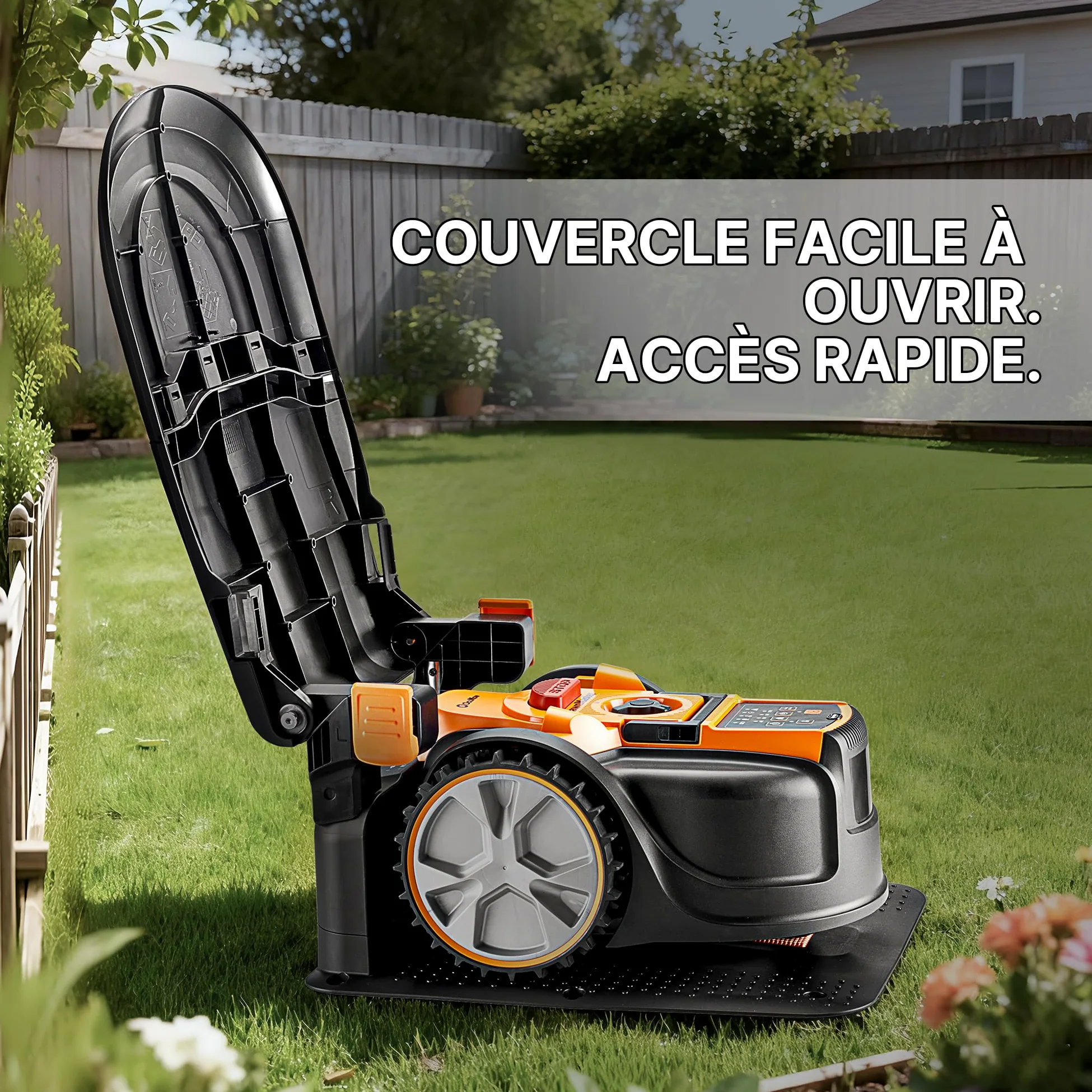 LawnMaster Garage pour Tondeuse Robot 952839 - Toit résistant aux intempéries sans Perte de Signal, Protection fiable Contre Le Soleil et la Pluie, Compatible avec la série Lawnmaster AMB16
