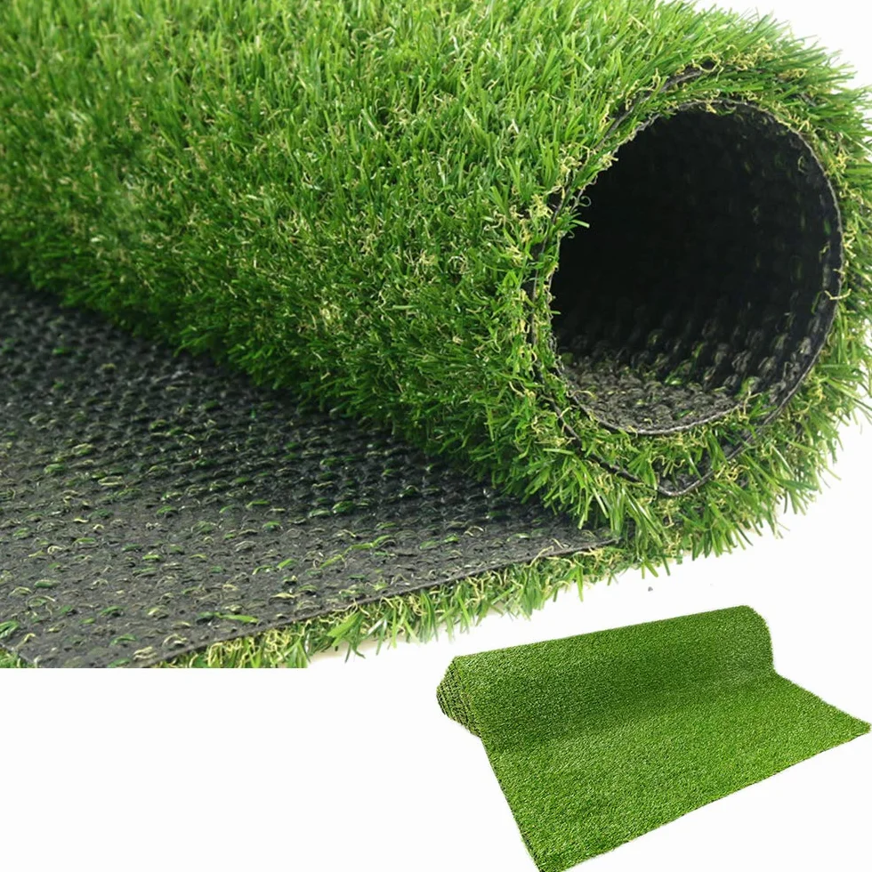 LITA Gazon artificiel synthétique Premium 20 mm haute densité aspect naturel 1m x 5m