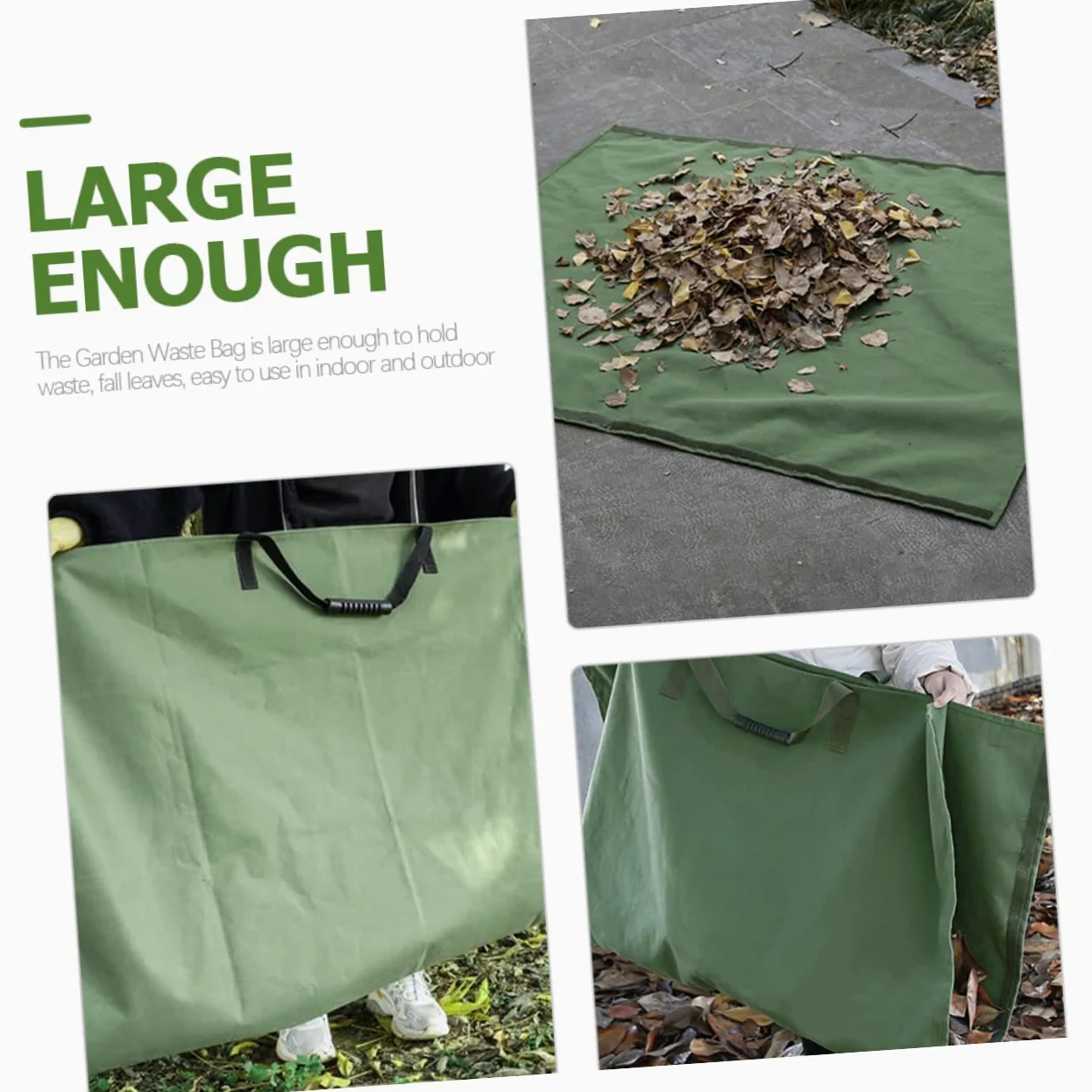 Toyvian Conteneur Pliable Et Portable De Jardin Pour Déchets Végétaux Bac De Rangement Pour Pelouse Et Cour