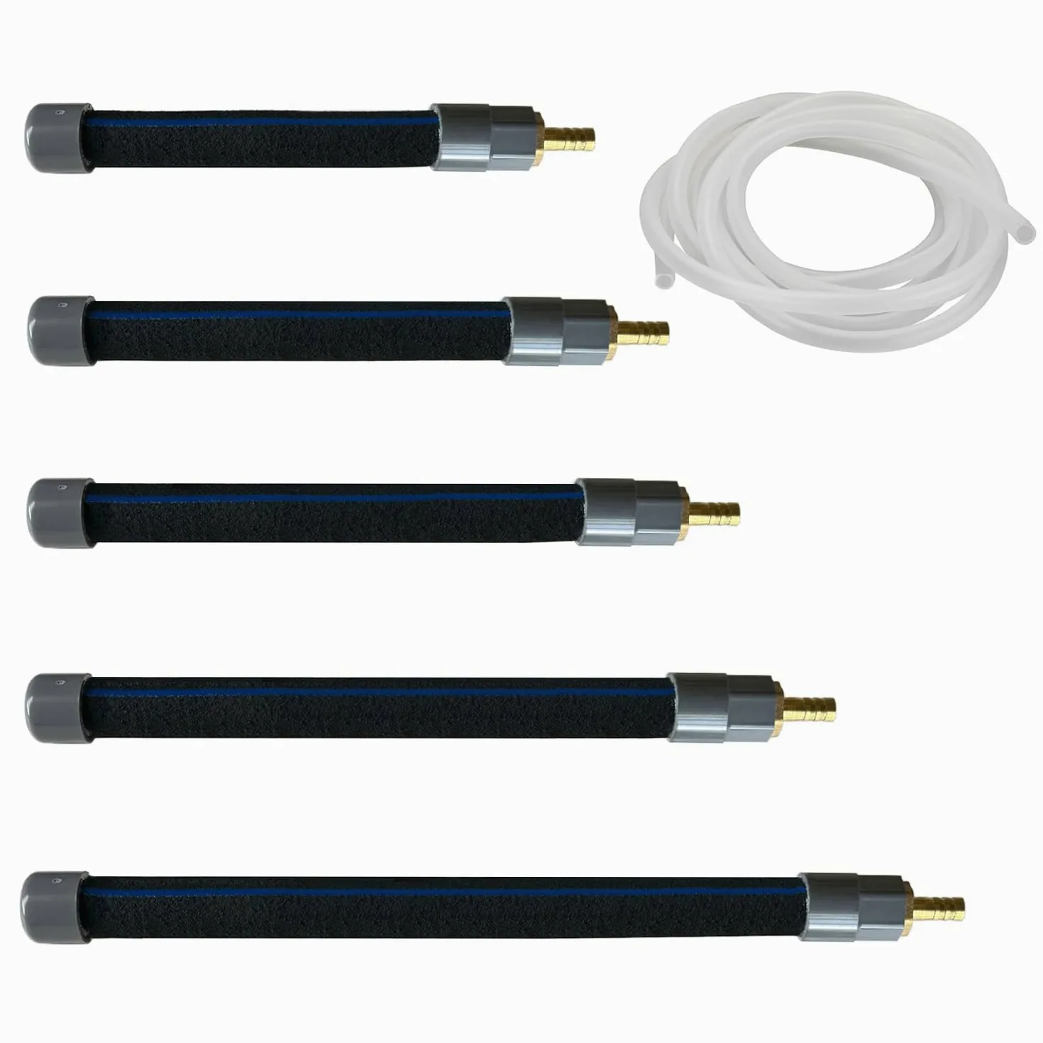 Koi Teich Diffuseur d'oxygène, système de ventilation, barre de ventilation nano-bulle auto-coulante, faible bruit et anti-obstruction, bâton d'oxygène haute performance pour aquarium (55 cm)
