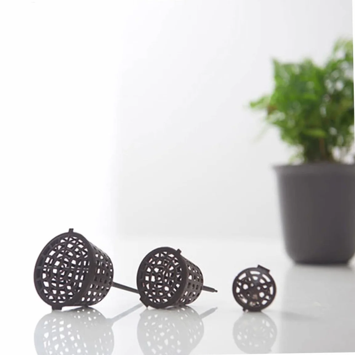 Boîte d'engrais en plastique 100pcs pour bonsaï avec couvercle outil de jardinage