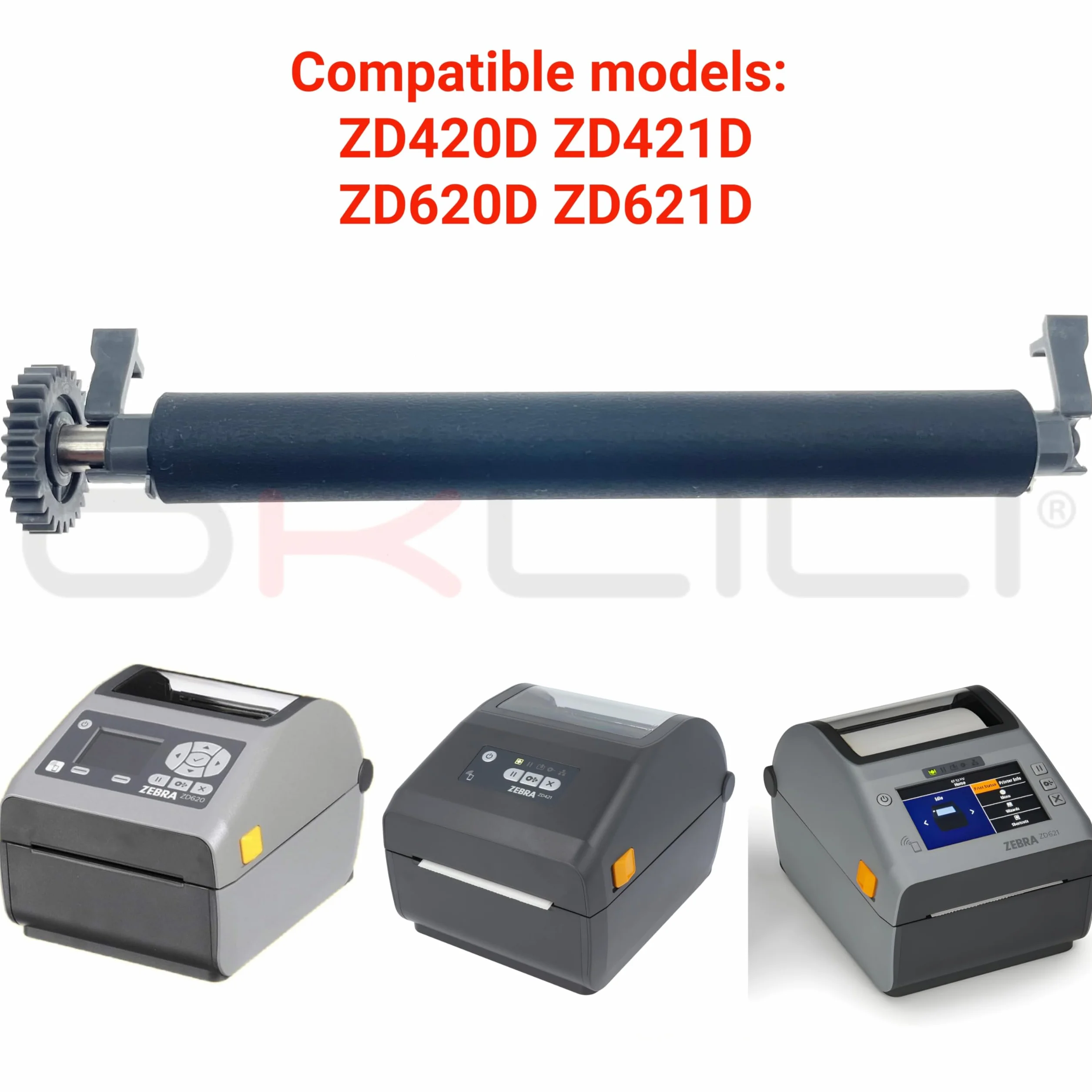 Kit de rouleau de plateau de transfert compatible Zebra ZD420 ZD421 ZD620 ZD621