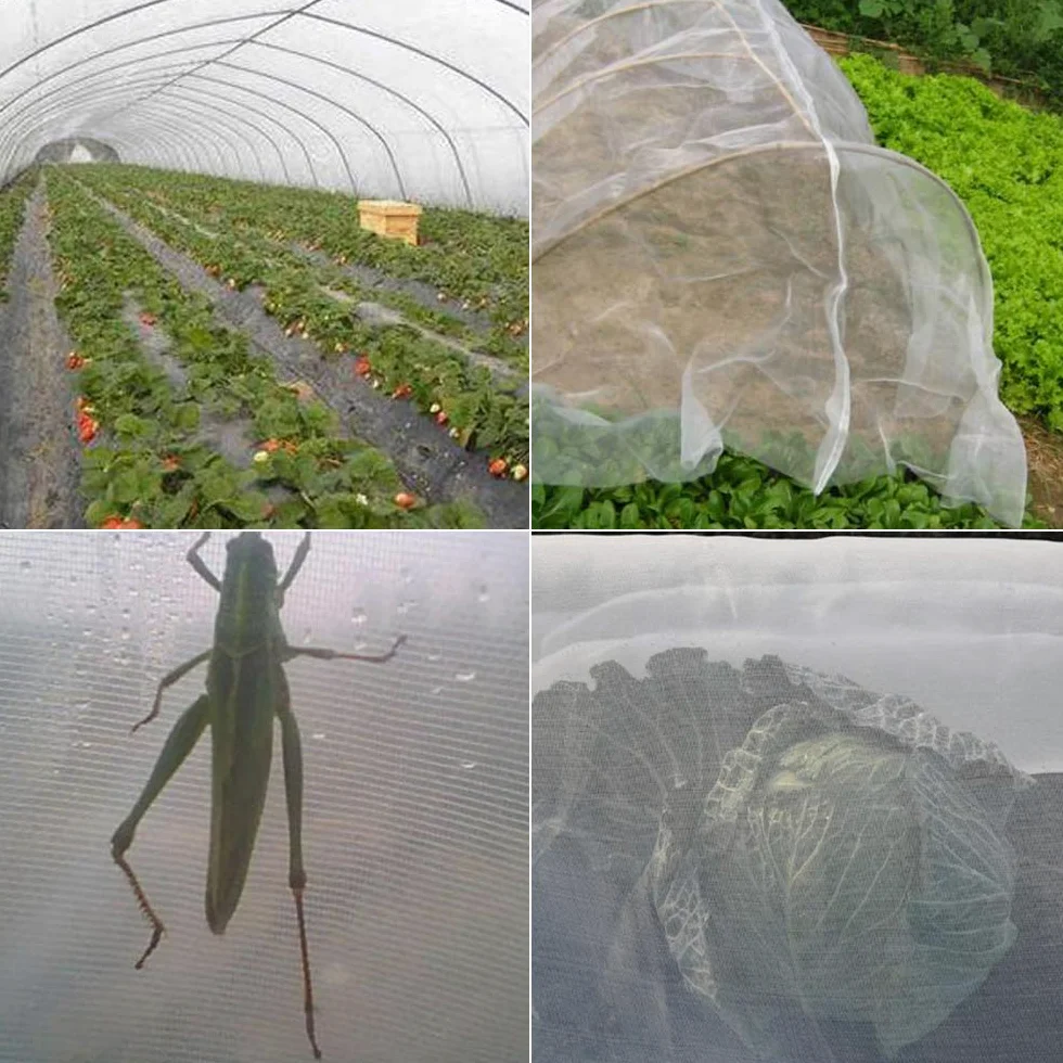 APOE Filet Anti Insecte Jardin, Filet Potager Contre Oiseau Filet Grow Tunnel Protection Plantes Maille Fine pour Fleurs, Fruits, légumes, Cultures