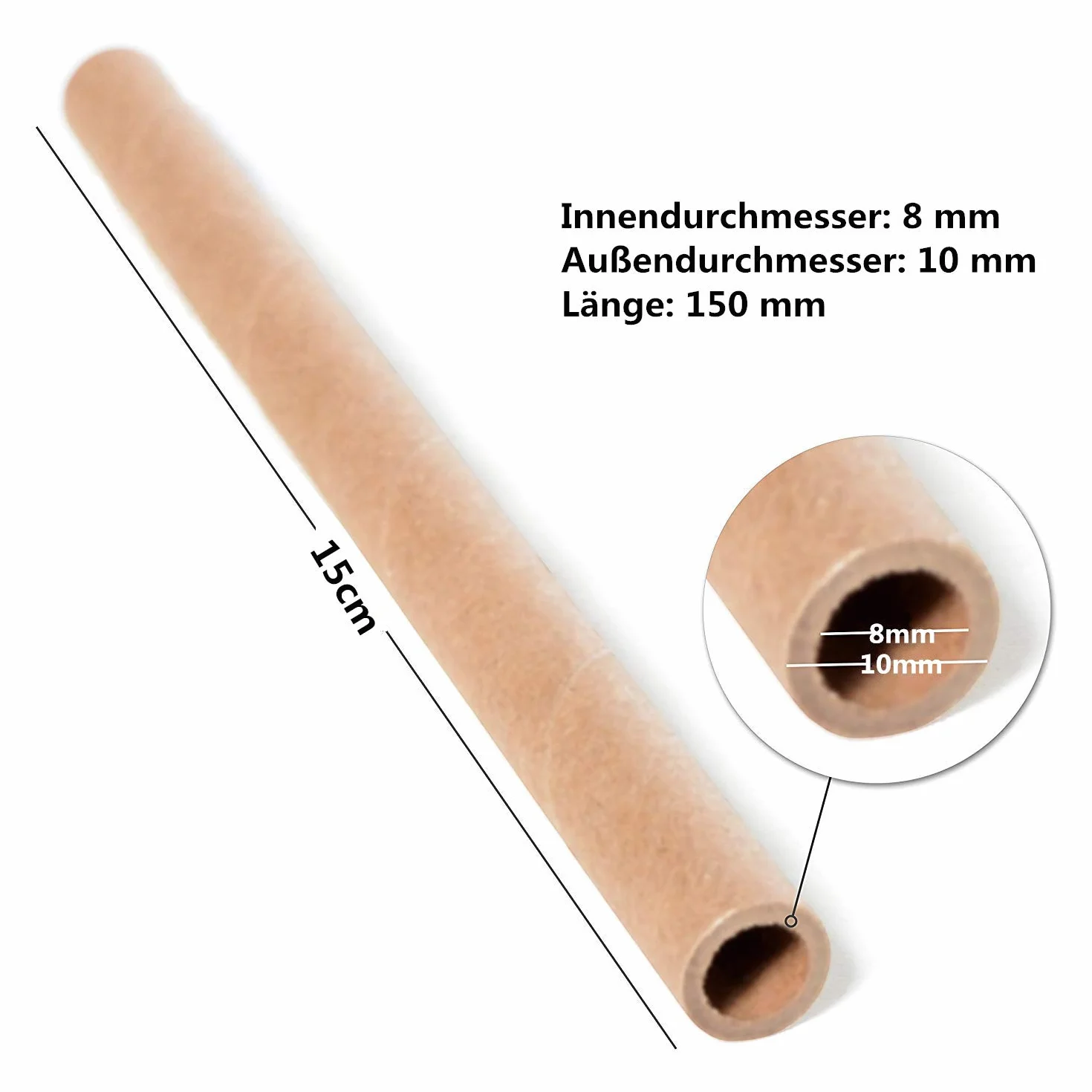 Lot de 200 tubes en carton de remplissage pour hôtel à insectes sauvages