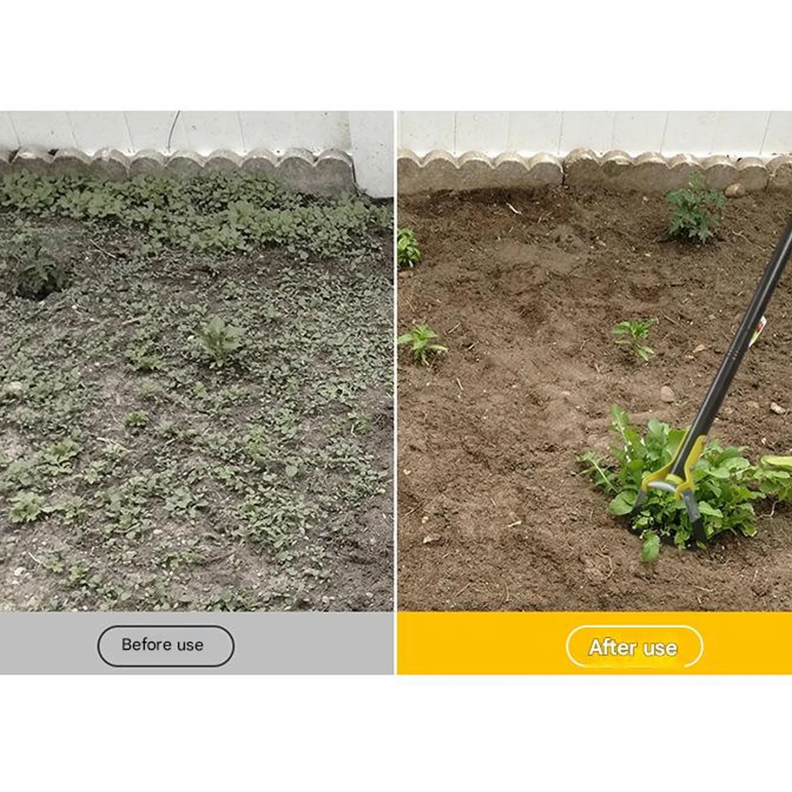 Conception de houe de jardin multifonctionnelle pour des tâches de creusement rapides et un entretien sûr des parterres de fleurs Houe à boucle en acier inoxydable avec poignée ergonomique pour un du