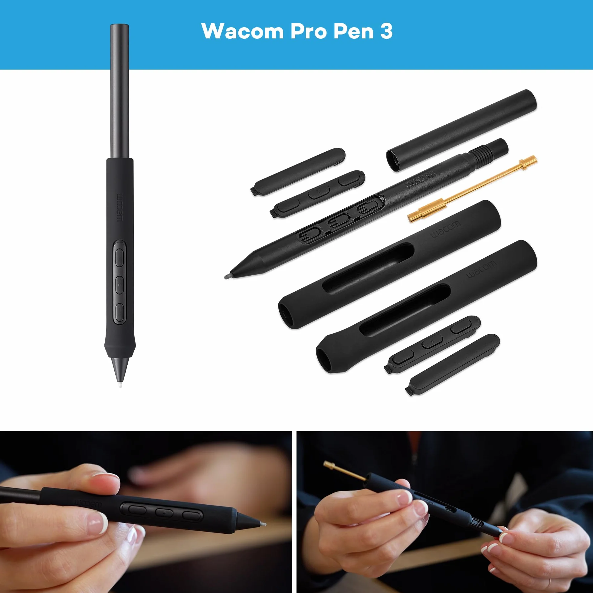Wacom Intuos Pro Medium Tablette Graphique avec Wacom Pro Pen 3