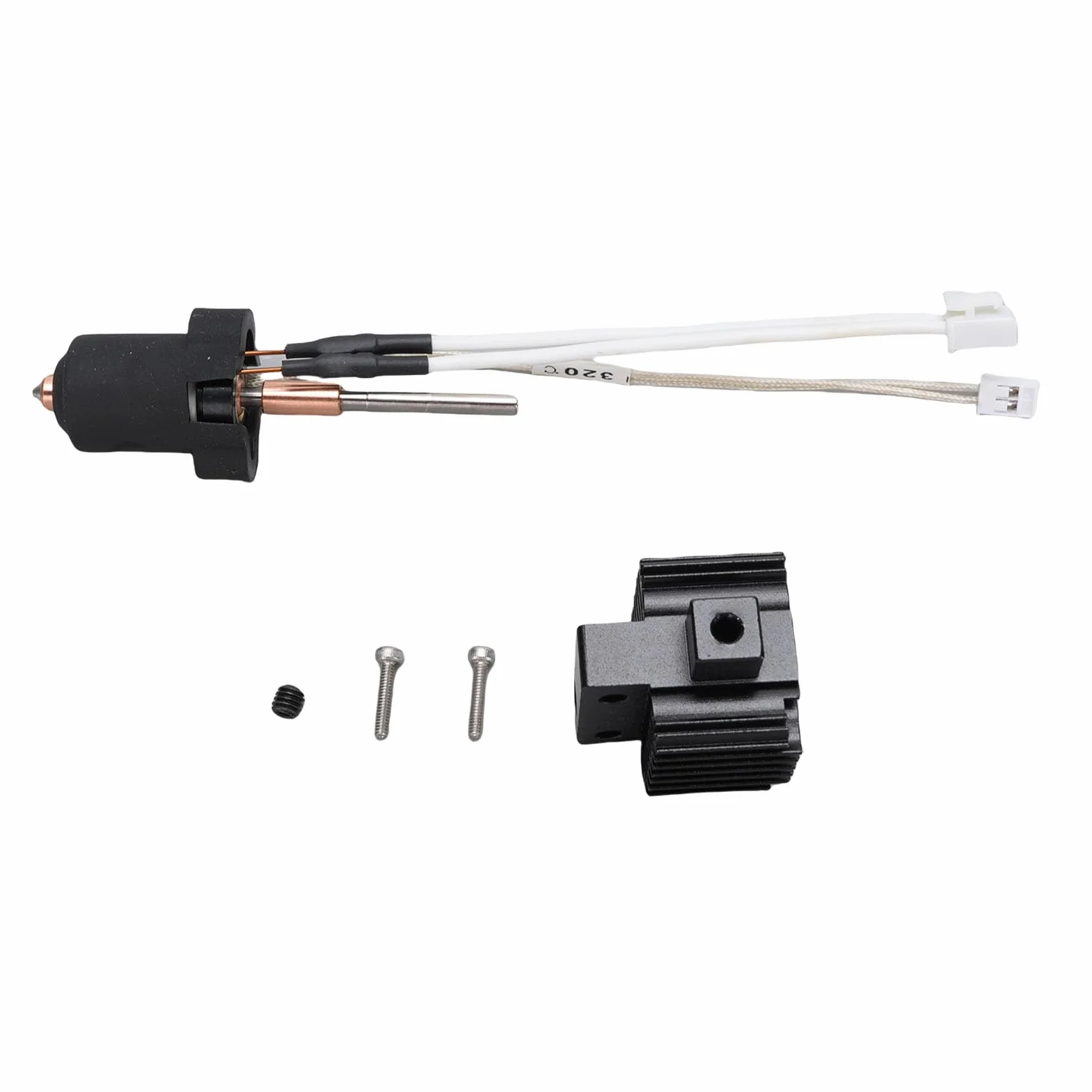 Fockety Kit de Tête d'Impression 3D pour Ender 3 V3 Plus, Buse 0,4 mm, 60 W, Chauffage Céramique
