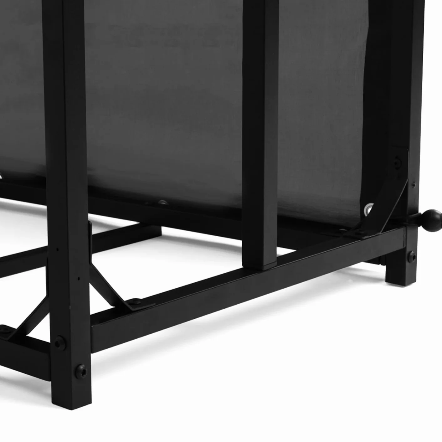 Abri de Stockage en Acier Galvanisé pour Bûches L. 274 cm avec Housse de Protection