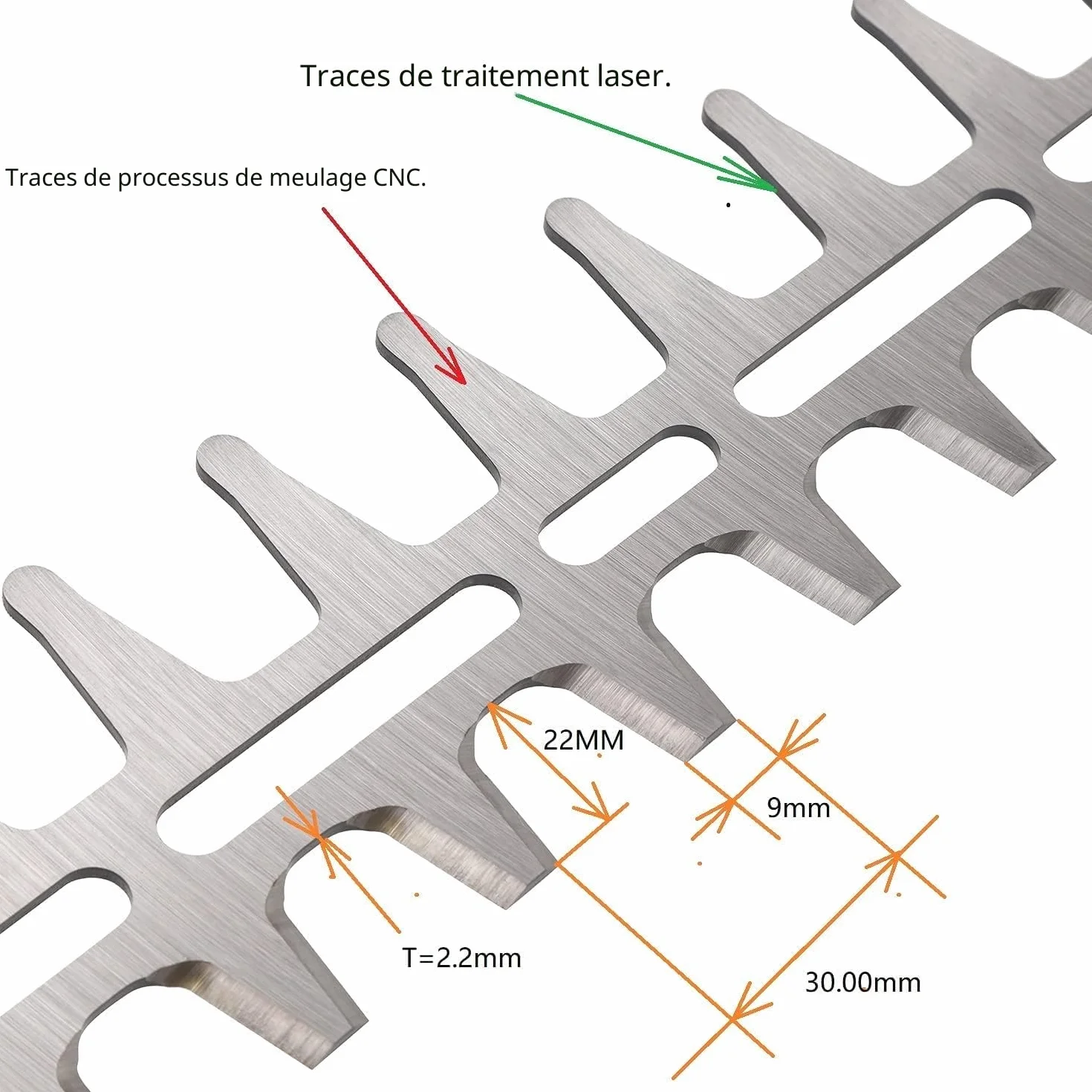 Sthil lame de rechange taille-haie HS45 HS 45 2 pièces