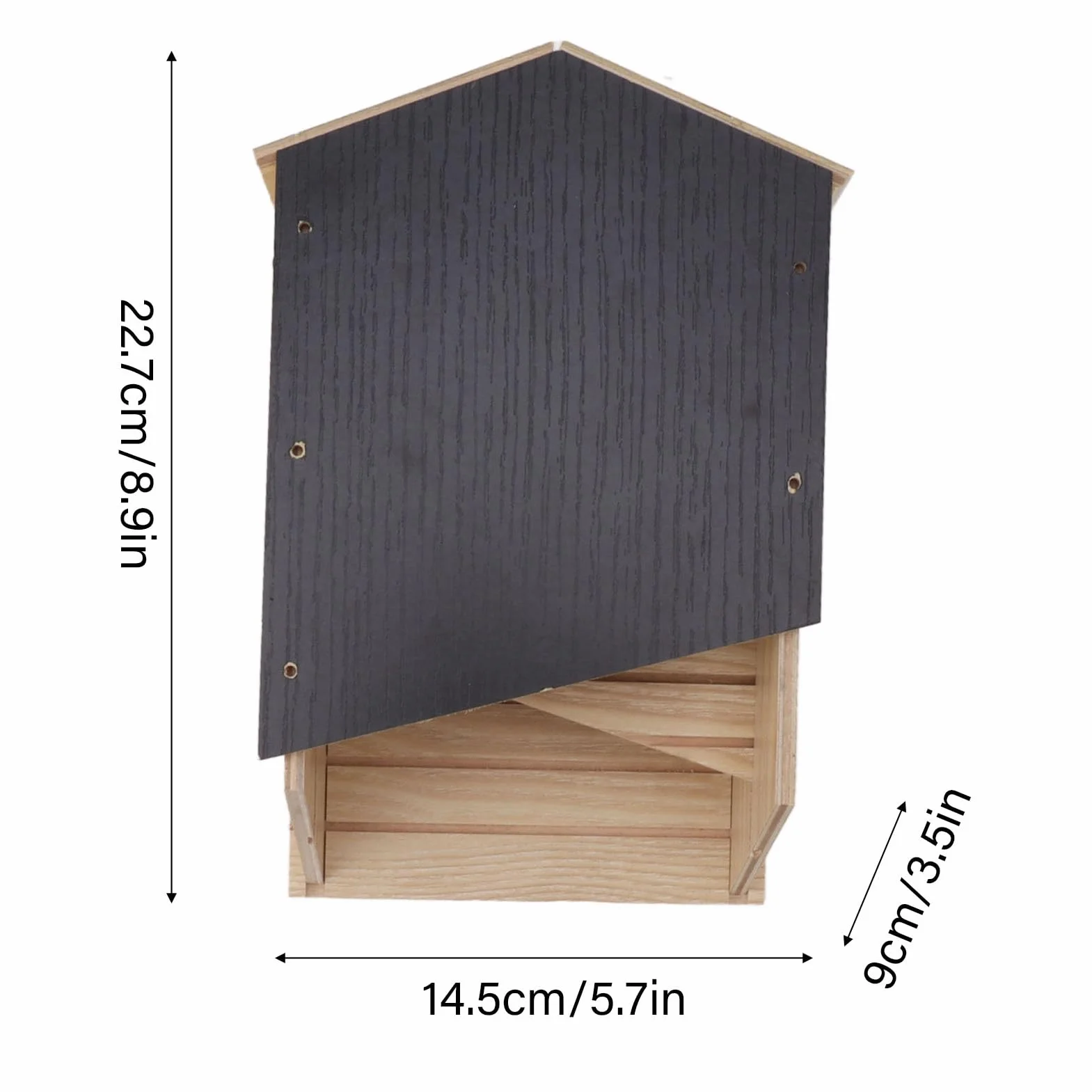 Maisons de Chauve-Souris en Bois, Boîte à Chauves-Souris Double Chambre pour l'extérieur