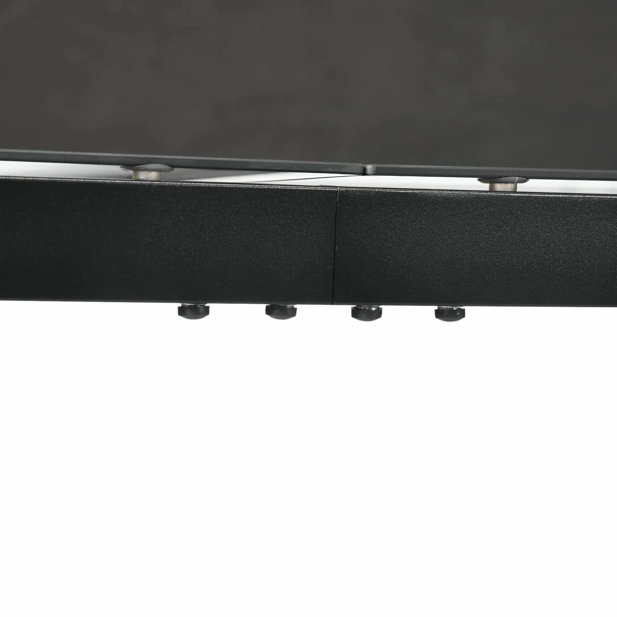Outsunny Table de Jardin rectangulaire en Verre trempé Aluminium 180x80x72 cm Noir
