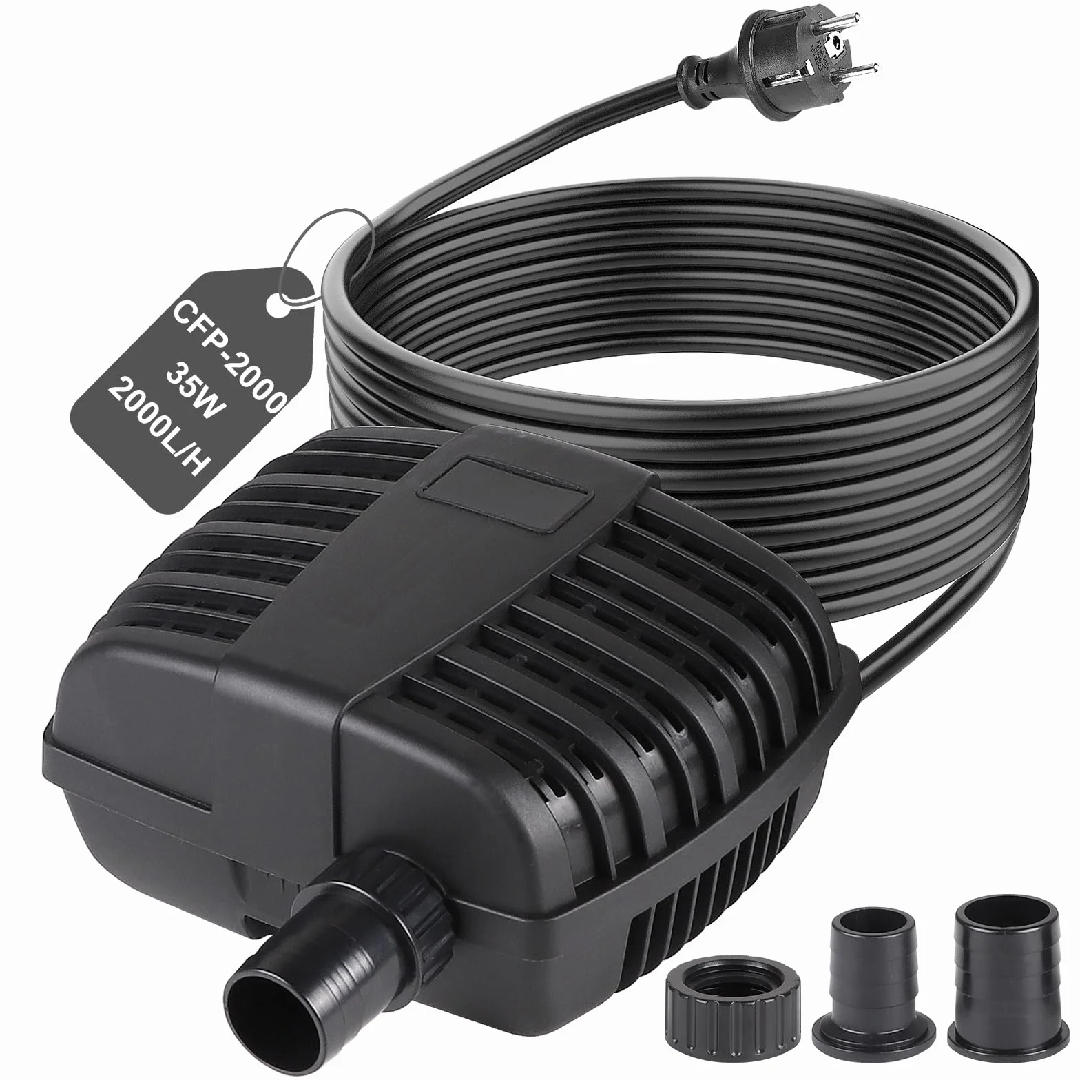 Pompe Bassin Exterieur CFP-2000L/H 35W IPX8 Ultra Silencieuse Protection Poissons
