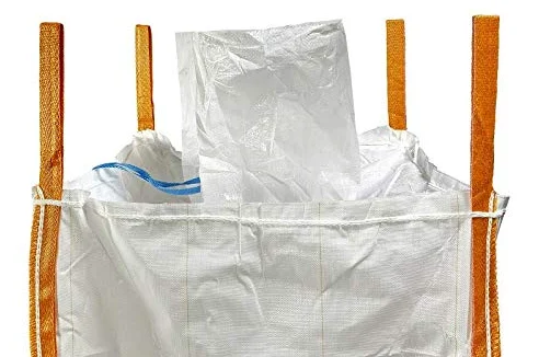 Sac Big Bag 1m³ avec Goulottes | BigBag Vidange Facile | GRVS en Toile Laminée | Lot de 5 sacs