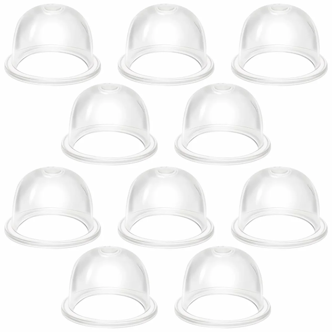 JEYORZY Poire D'Amorçage 10 Pièces Pompe à Carburateur 22mm Tasse d'Huile Bulle Transparente pour Tondeuse à Gazon Coupe-haie