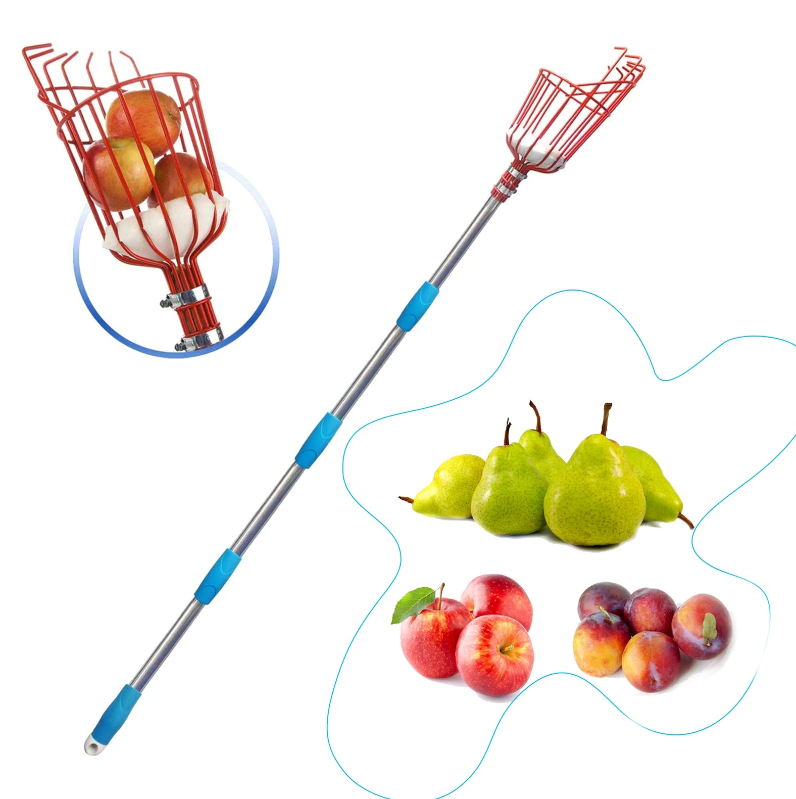 HOSKO Outil de cueillette de fruits 8FT