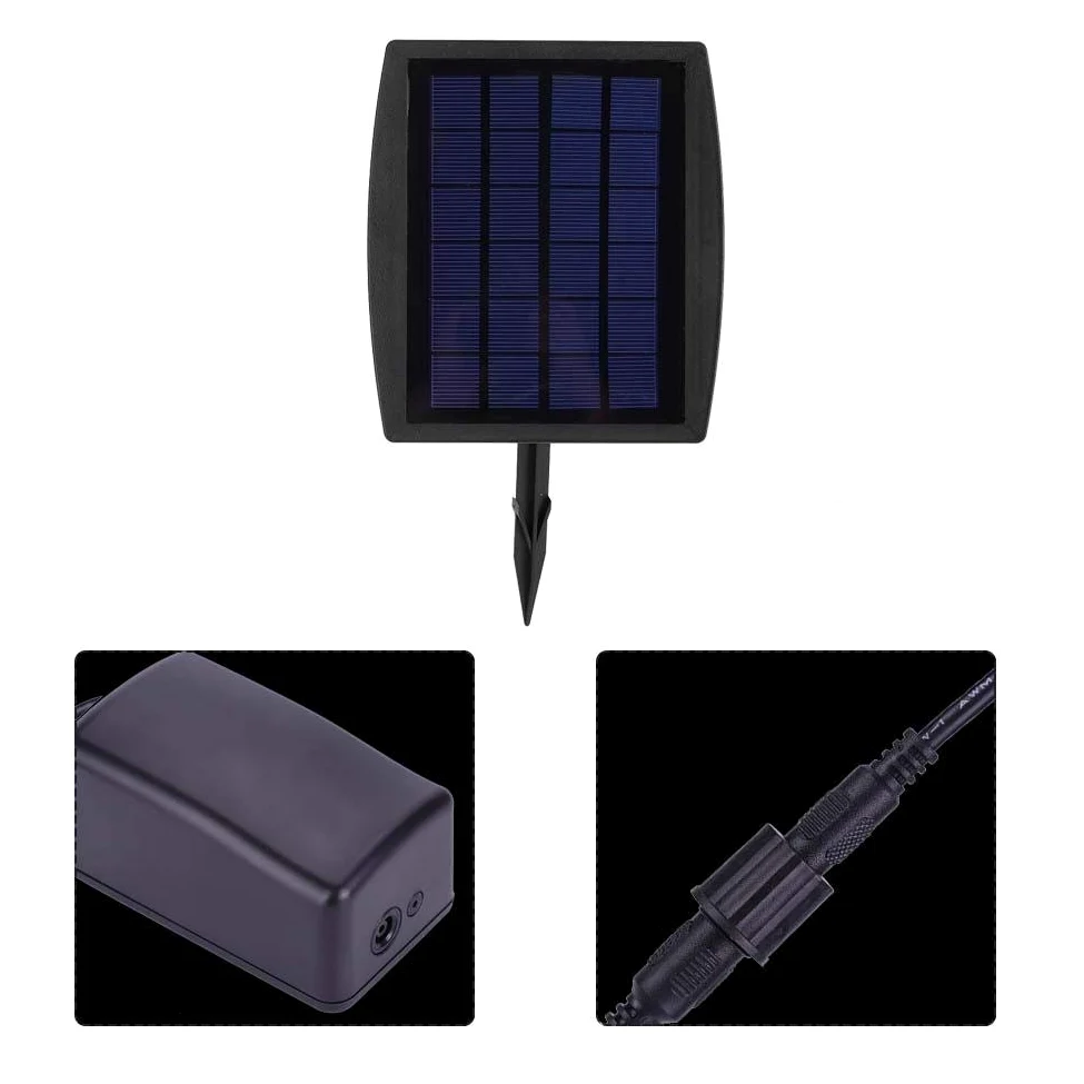 Pompe à Oxygène Solaire pour Aquarium, Pompe à Air Silencieuse 1L/Min avec Pierres d'air, Tubes, Panneau Solaire