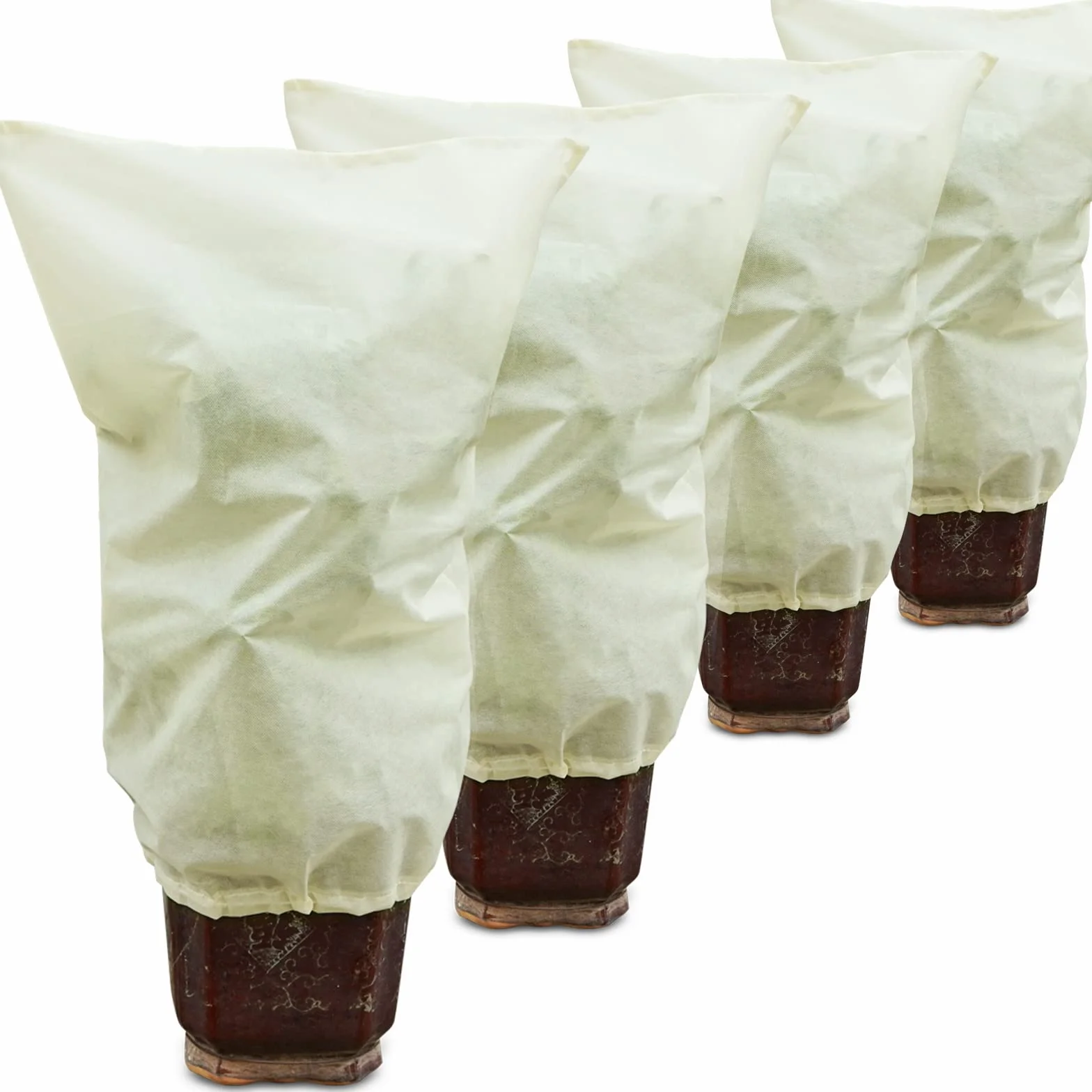 Housse de Protection pour Plantes 50g/m² 60cm x 80cm Antigel Perméable Coupe-Vent