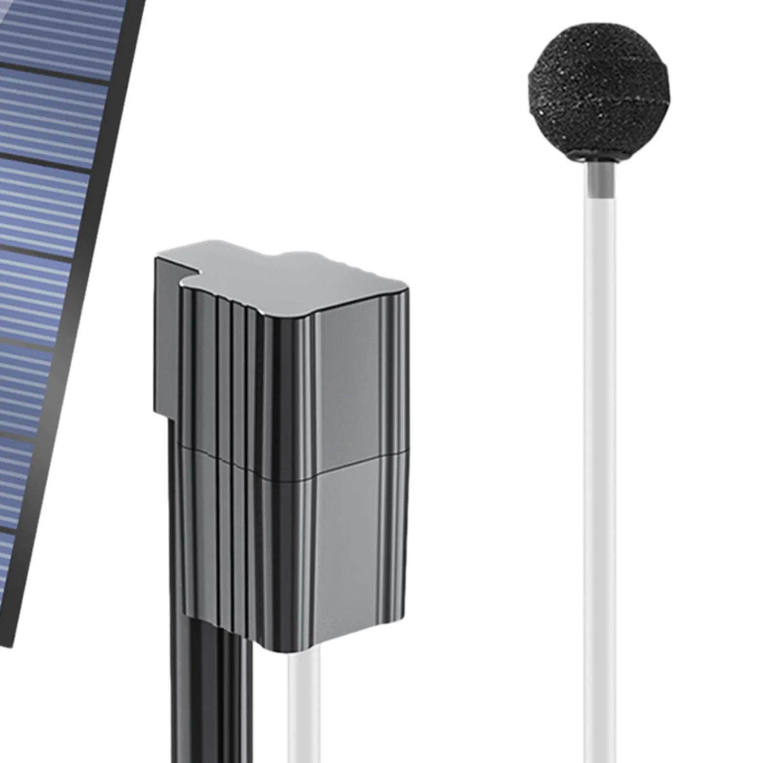 Aérateur Solaire De Bassin 2,5W Diffuseur d'Oxygène Silencieux Compact | Pompe Solaire Pour Extérieur Patio Cour Jardin Terrasse Piscine Oiseaux Poissons Fleurs Jardinière