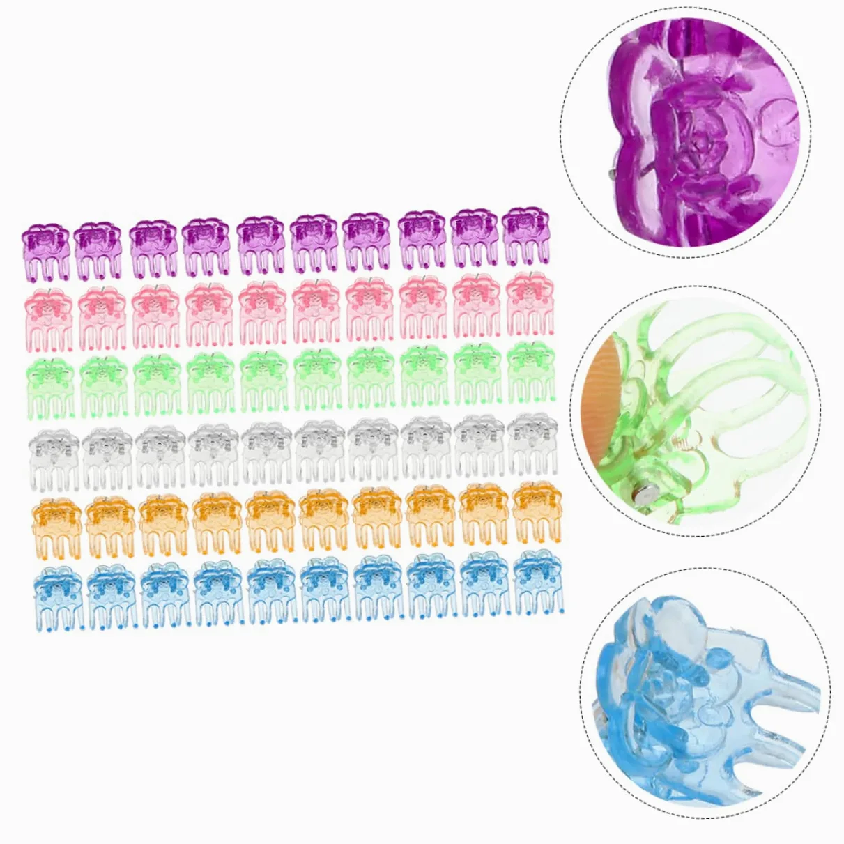 BESPORTBLE 1200 Pièces Agrafe d'orchidée vignes en Plastique Plantes en Plastique Clip de Support pour Plantes grimpantes Clips de Support pour Plantes Pinces de Support de Vigne Phalaenopsis