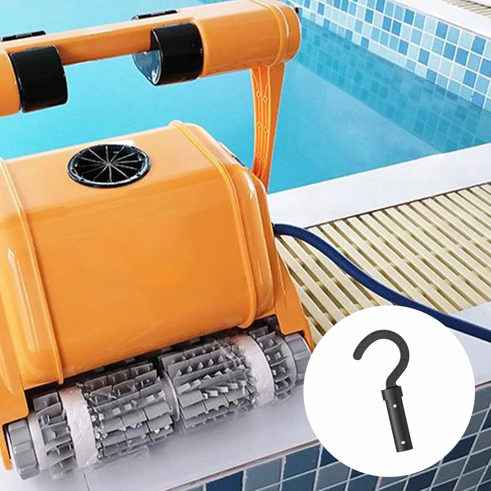 Crochet pour Robot de Piscine, Accessoire de Nettoyage Compatible avec Tous Types de Nettoyeurs