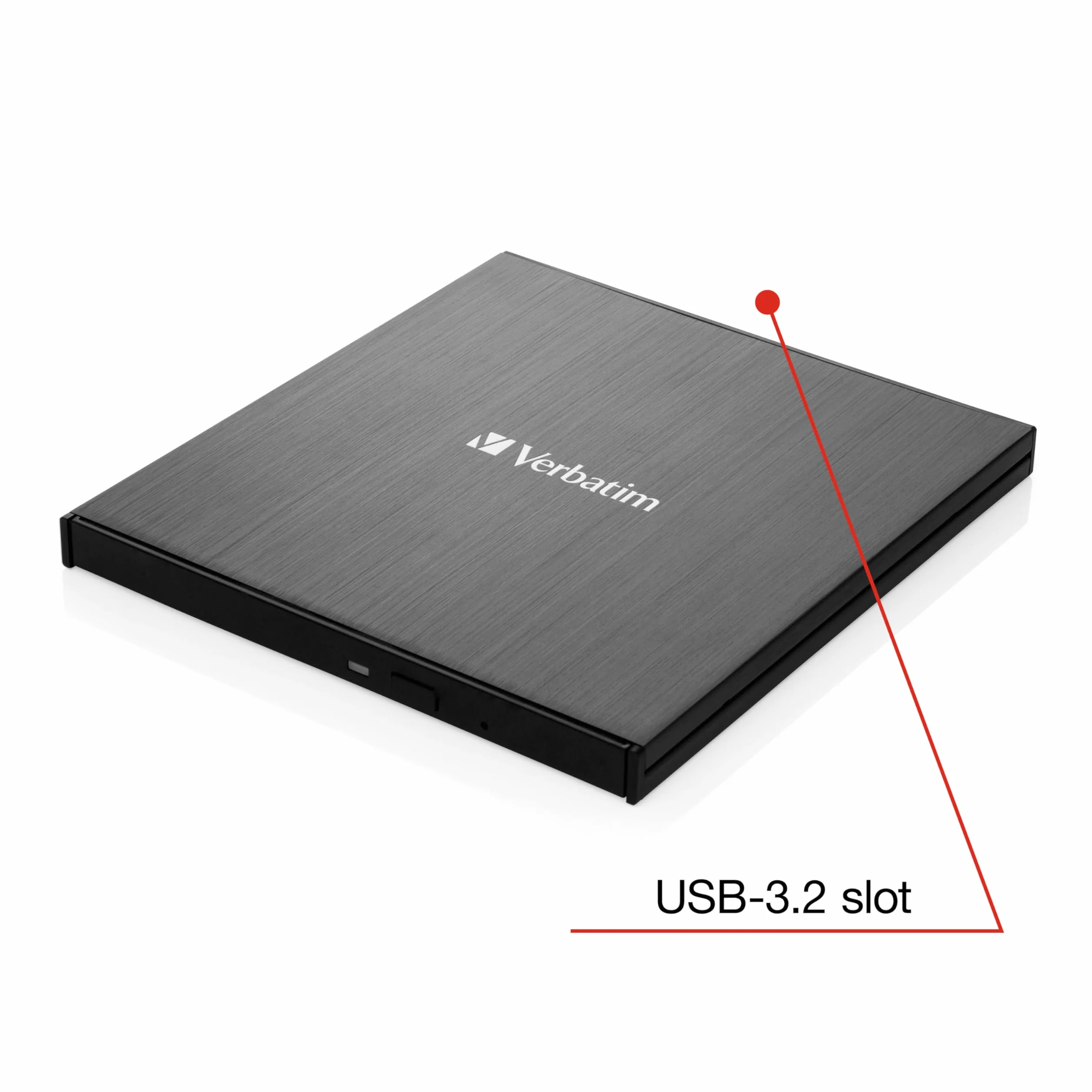 VERBATIM Graveur Blu-ray externe extrafin noir Lecteur Blu-ray DVD RW USB 3.2 Gen 1