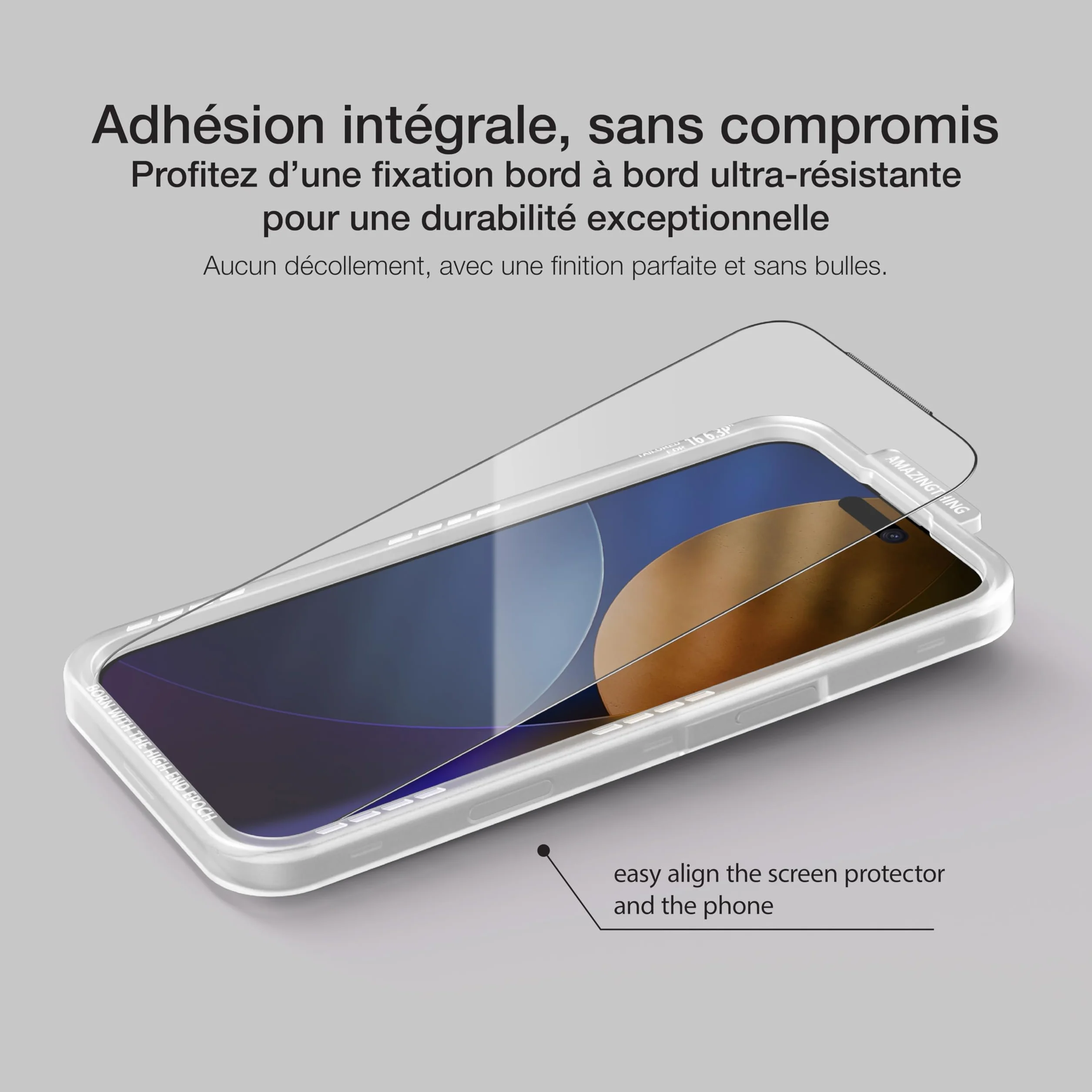 AMAZINGthing pour iPhone 17 Pro Max protecteur d’écran verre trempé 9H Anti Lumière Bleue lot de 2