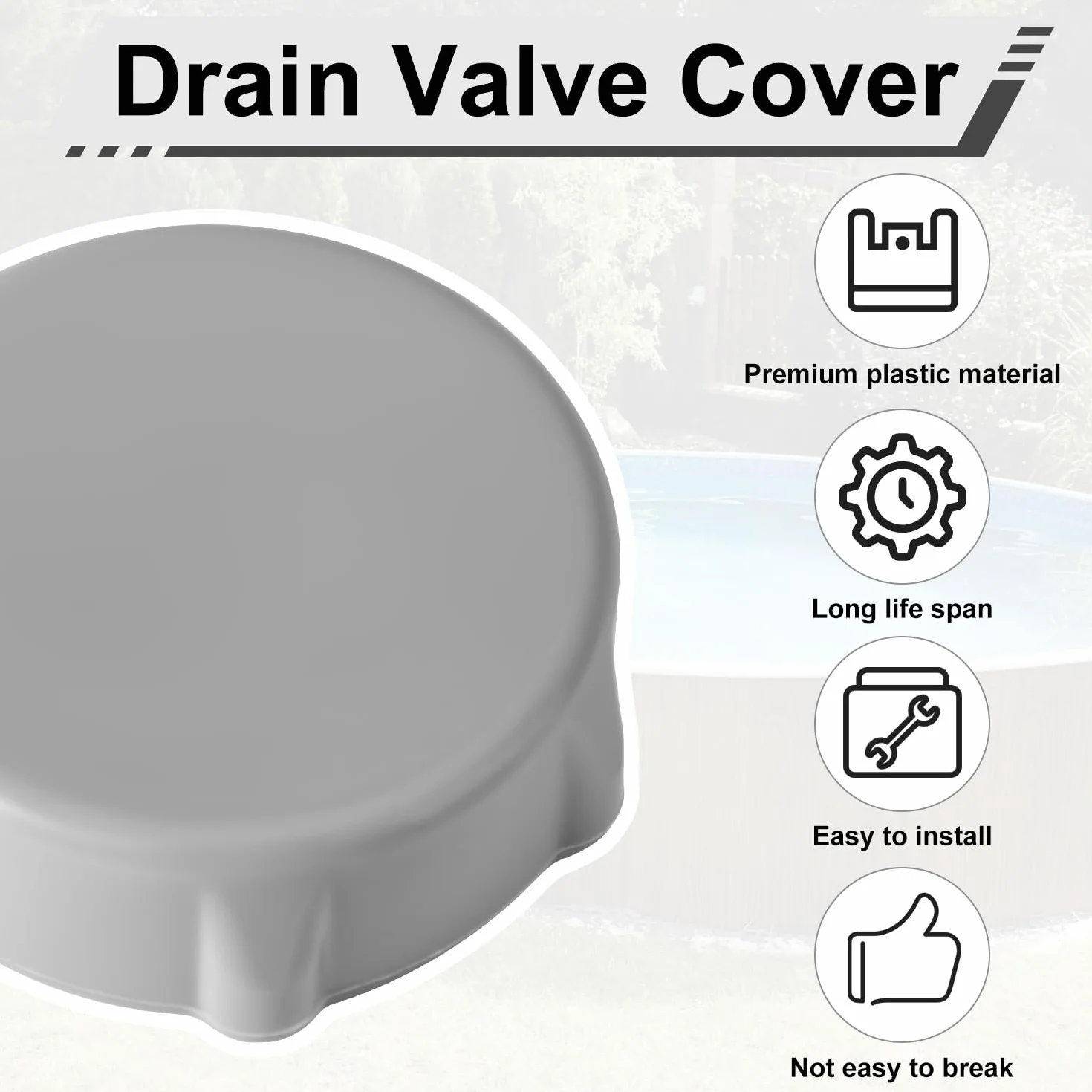 Bouchon Vidange Piscine Remplacement Compatible avec Coleman Piscines P01006