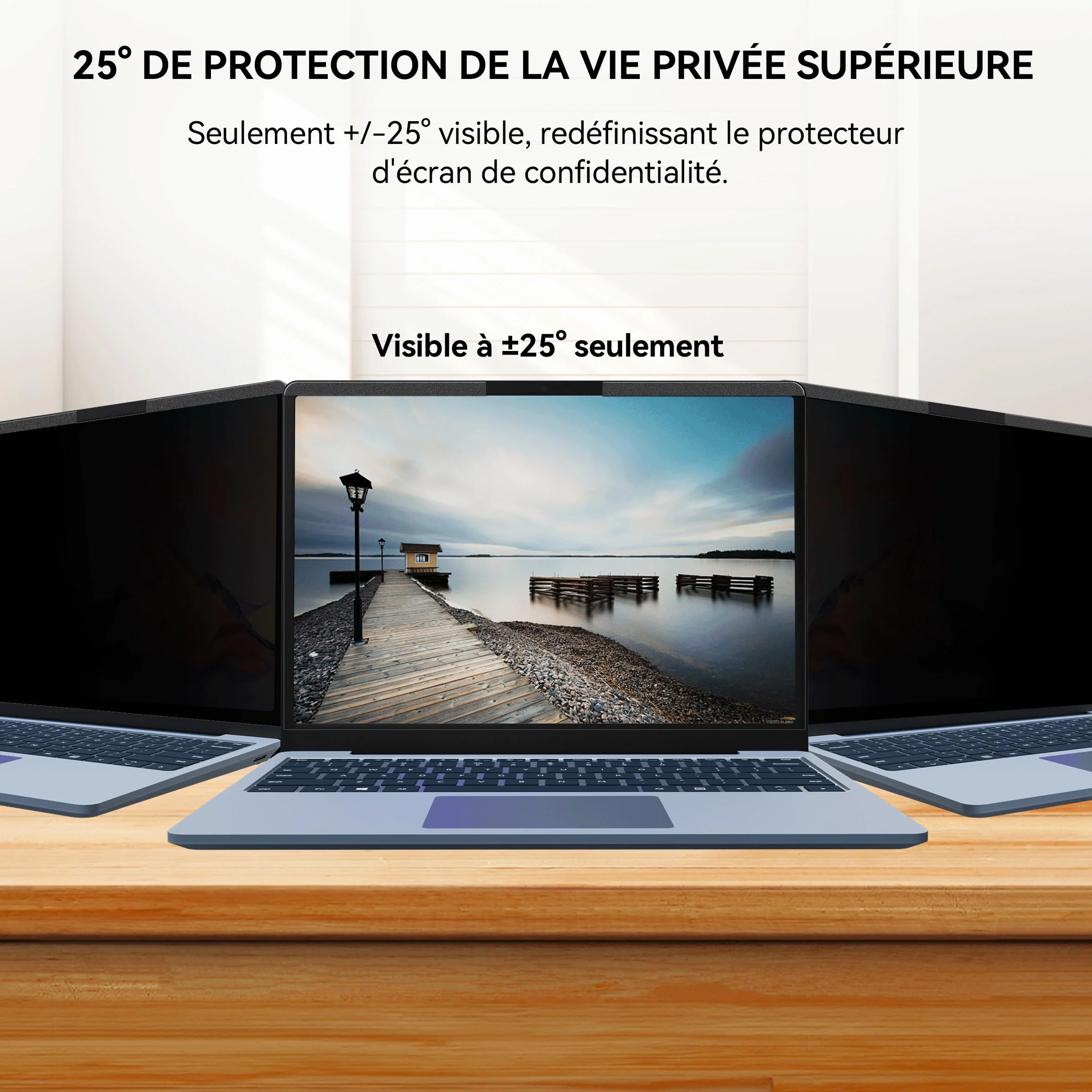 Magnétique Filtre de Confidentialité 16 Pouces 16:10 pour Ordinateur Portable HP Dell Acer Lenovo Thinkpad Envy Anti-Lumière Bleue