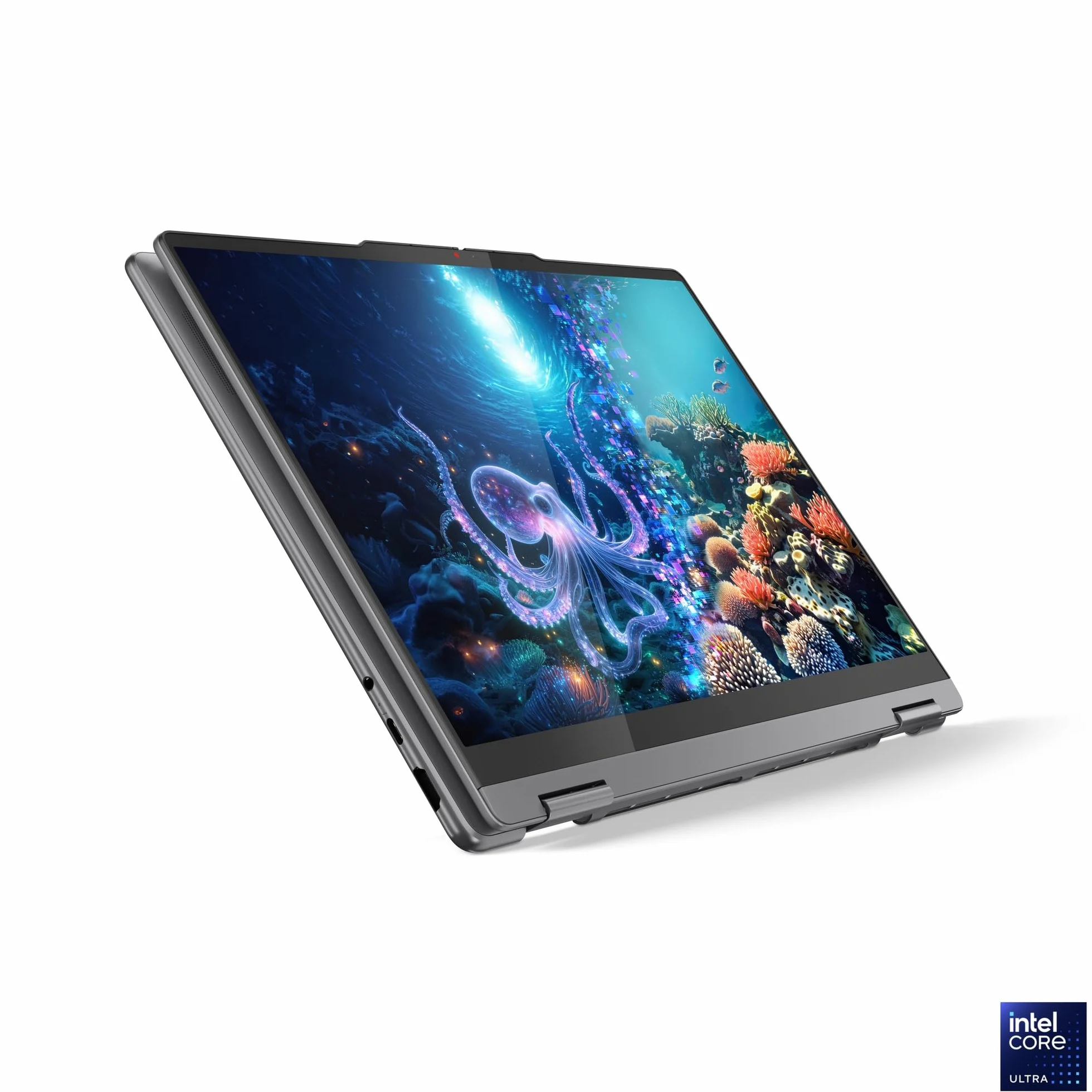 Lenovo Yoga 7 2-en-1 14ILL10 Ordinateur Portable 14" WUXGA OLED Tactile Intel Ultra 5 226V RAM 16Go SSD 512Go Intel Arc Windows 11 Clavier AZERTY Gris