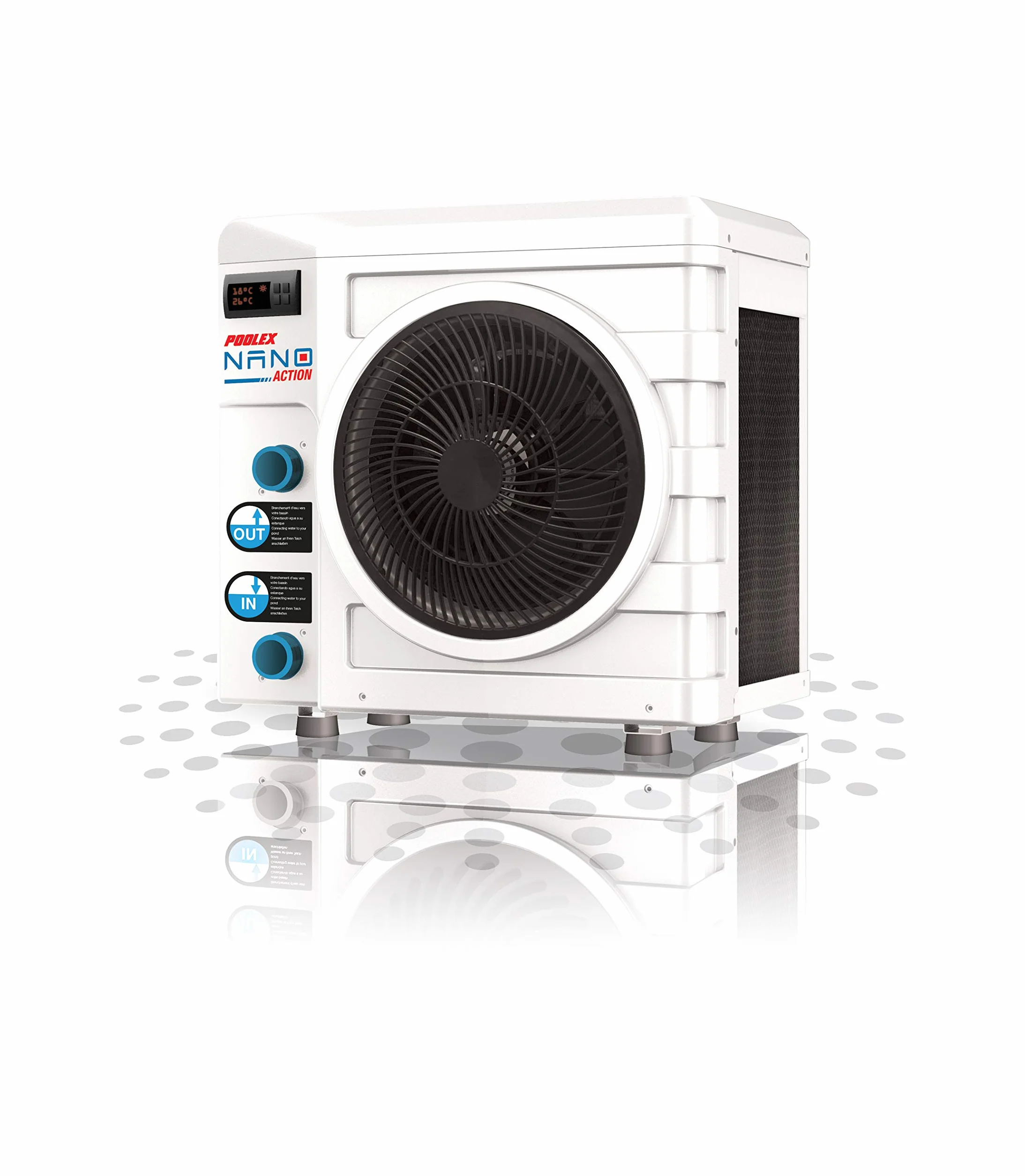 POOLEX PC-Nano-A5 Pompe à Chaleur Piscine 990W Bassin 20-35m3