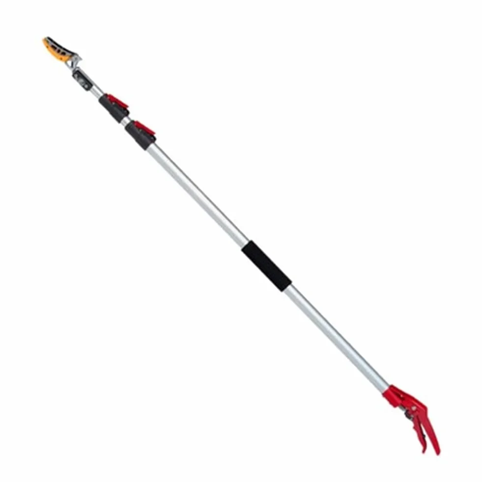 Sécateur Télescopique 3 m, Secateur avec Long Manche Telescopique sur Tringle Fruits étang Perche Échenilloir Girafe d'arbre en Alliage d'aluminium Léger et Solide Coupe-Branches 15 mm