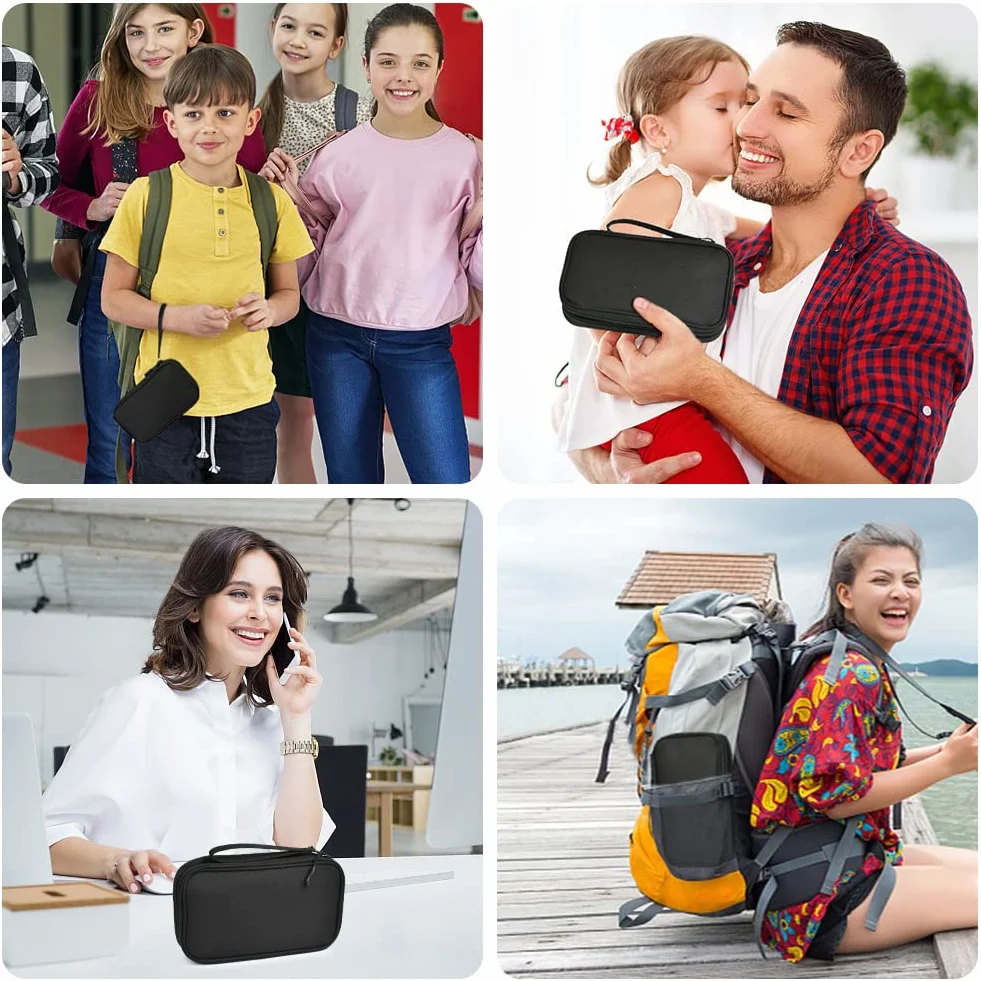Etui Disque Dur Externe Étanche Sac de Câble de Voyage Grande Capacité Antichoc Portable Organisateur