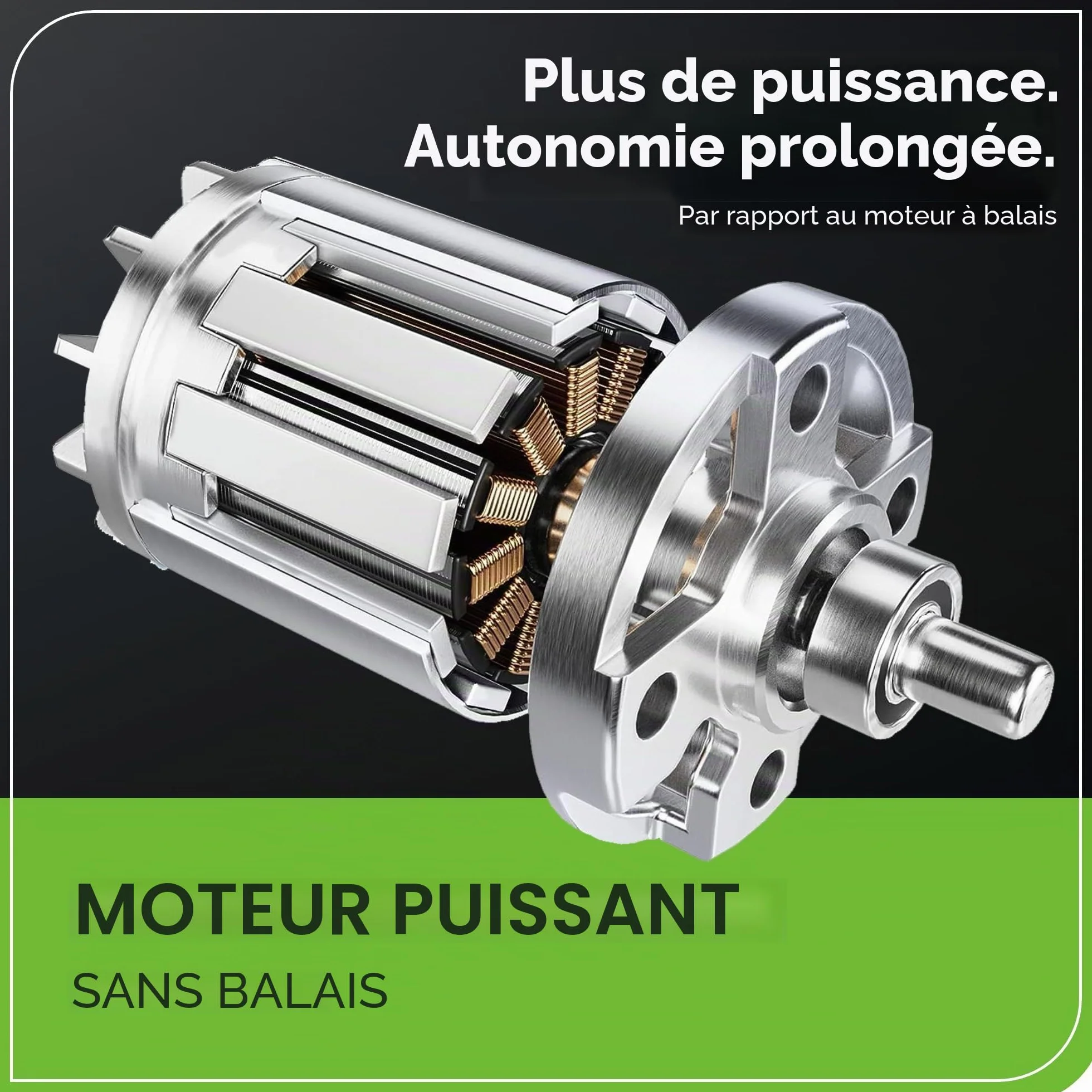 Greenworks GD40BV 40V Aspirateur Souffleur Sans Fil Sans Balais 280 km/h 9,63 m³/min Sac Mulching 45L