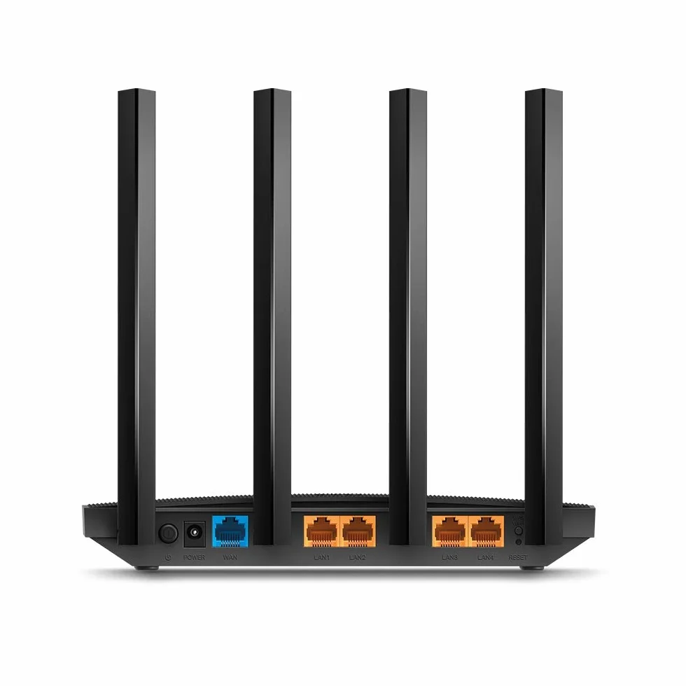 TP-Link Archer C6 Routeur WiFi Bi-Bande AC1200Mbps 5 Ports Gigabit 867Mbps 5GHz 400Mbps 2.4GHz MU-MIMO EasyMesh WPA3